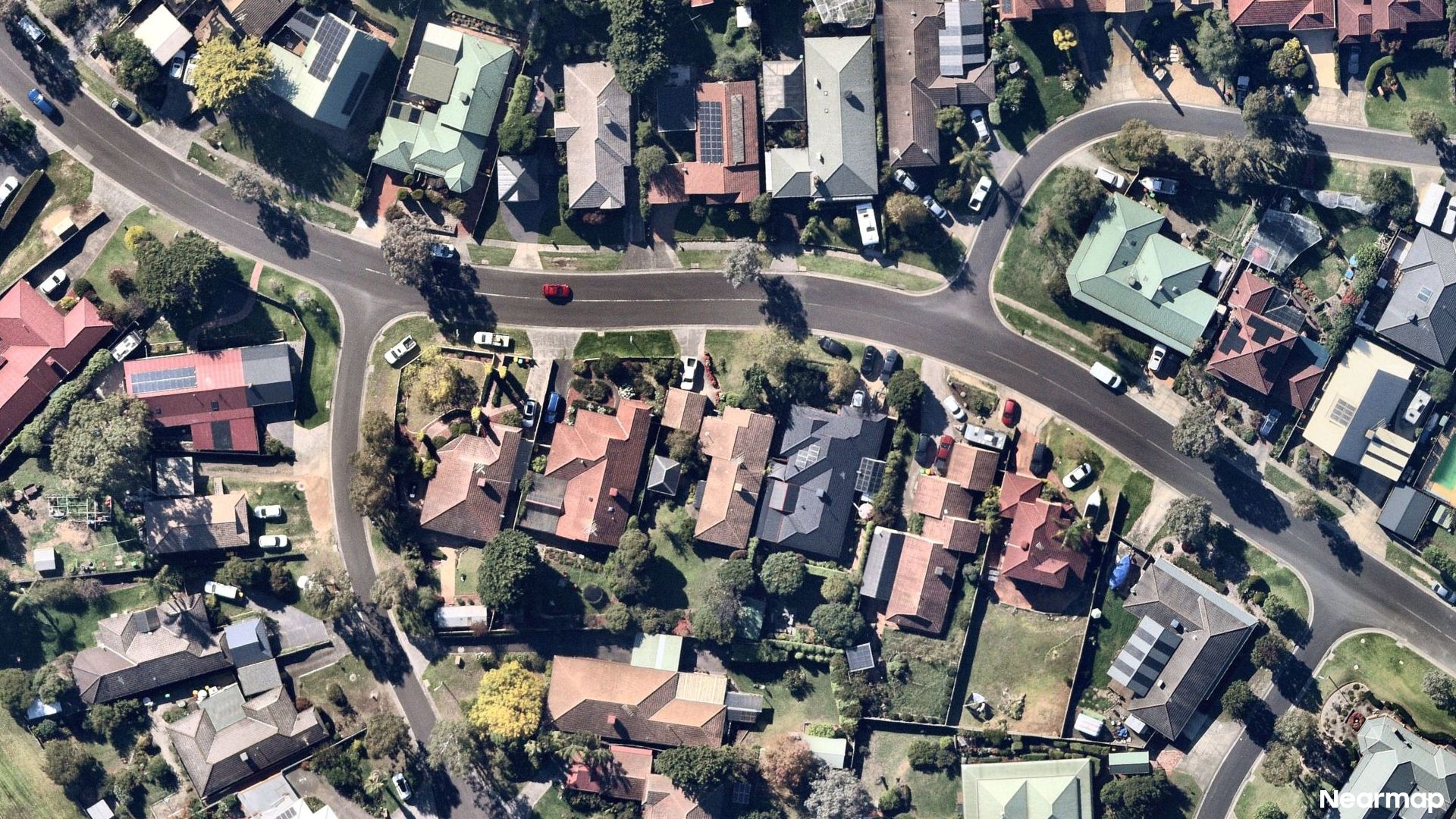Vertical aerial view