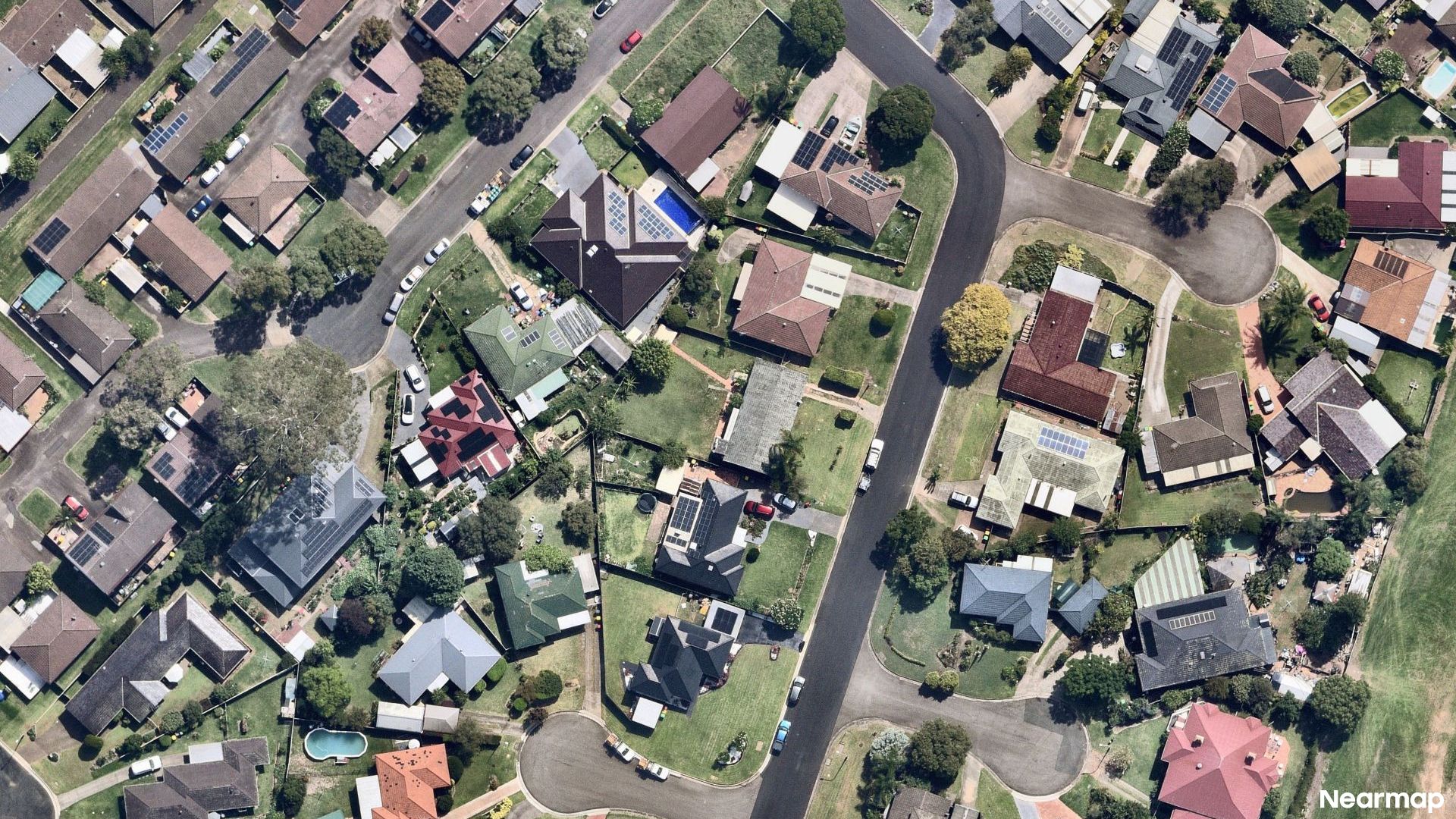 Vertical aerial view