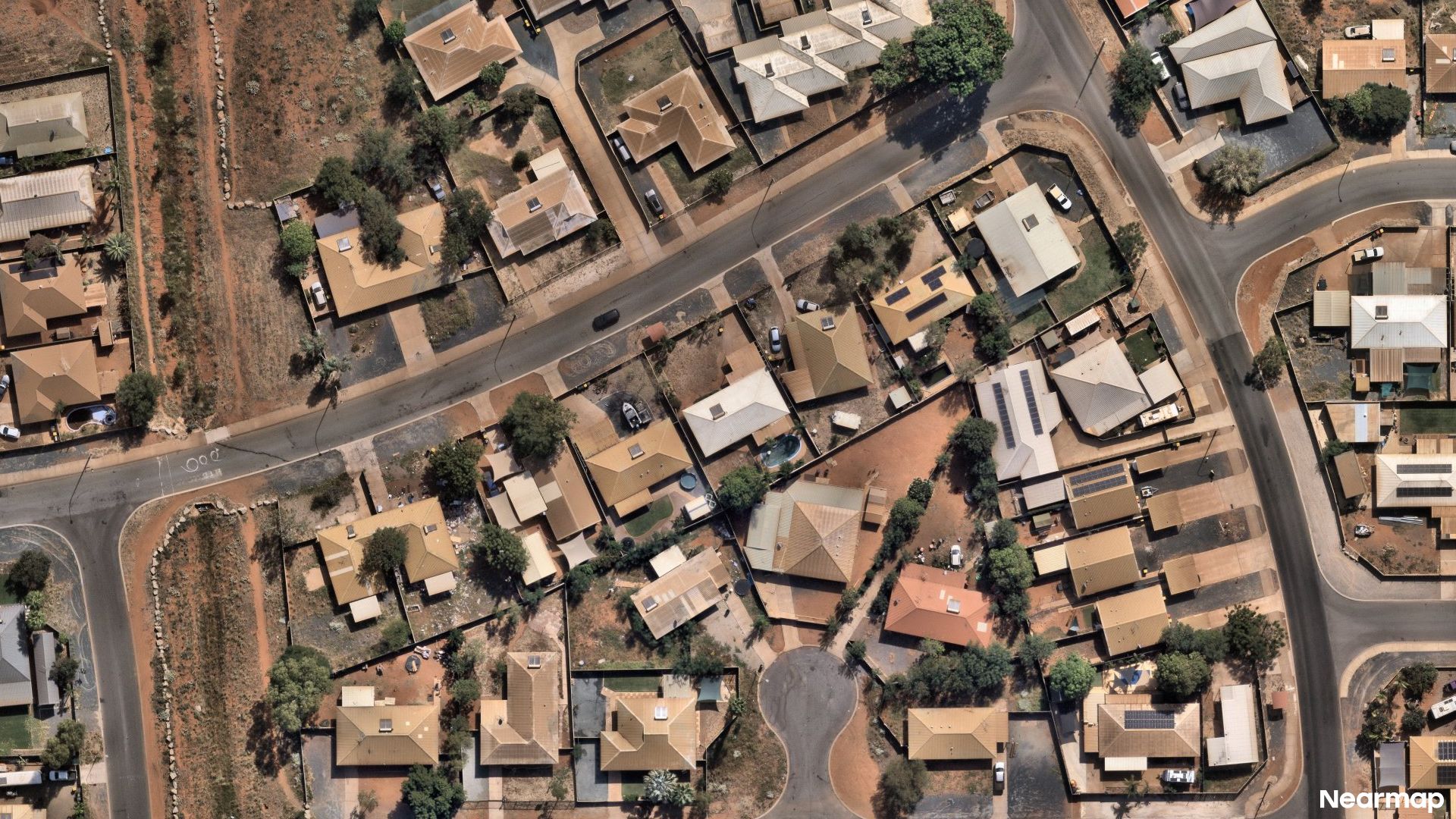 Vertical aerial view