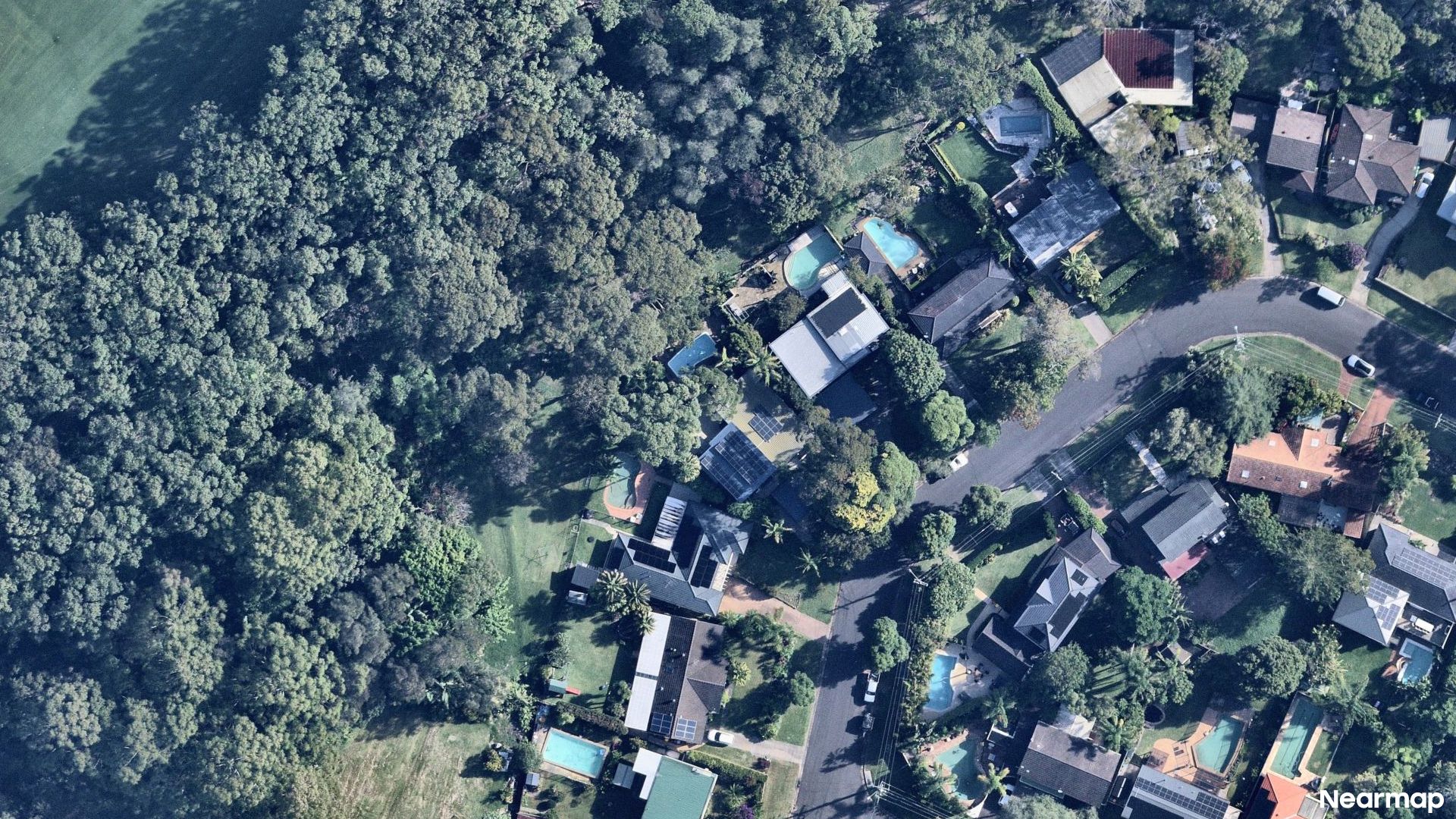 Vertical aerial view