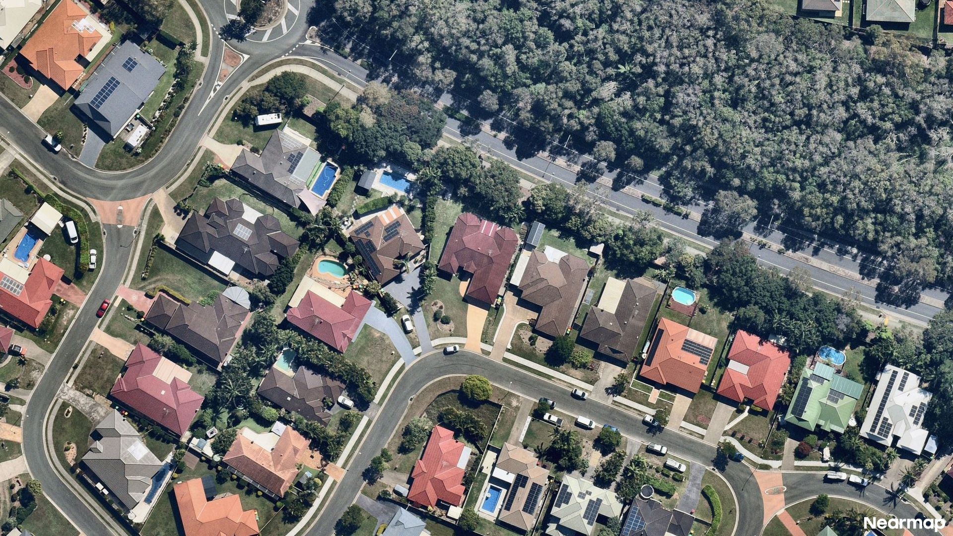 Vertical aerial view