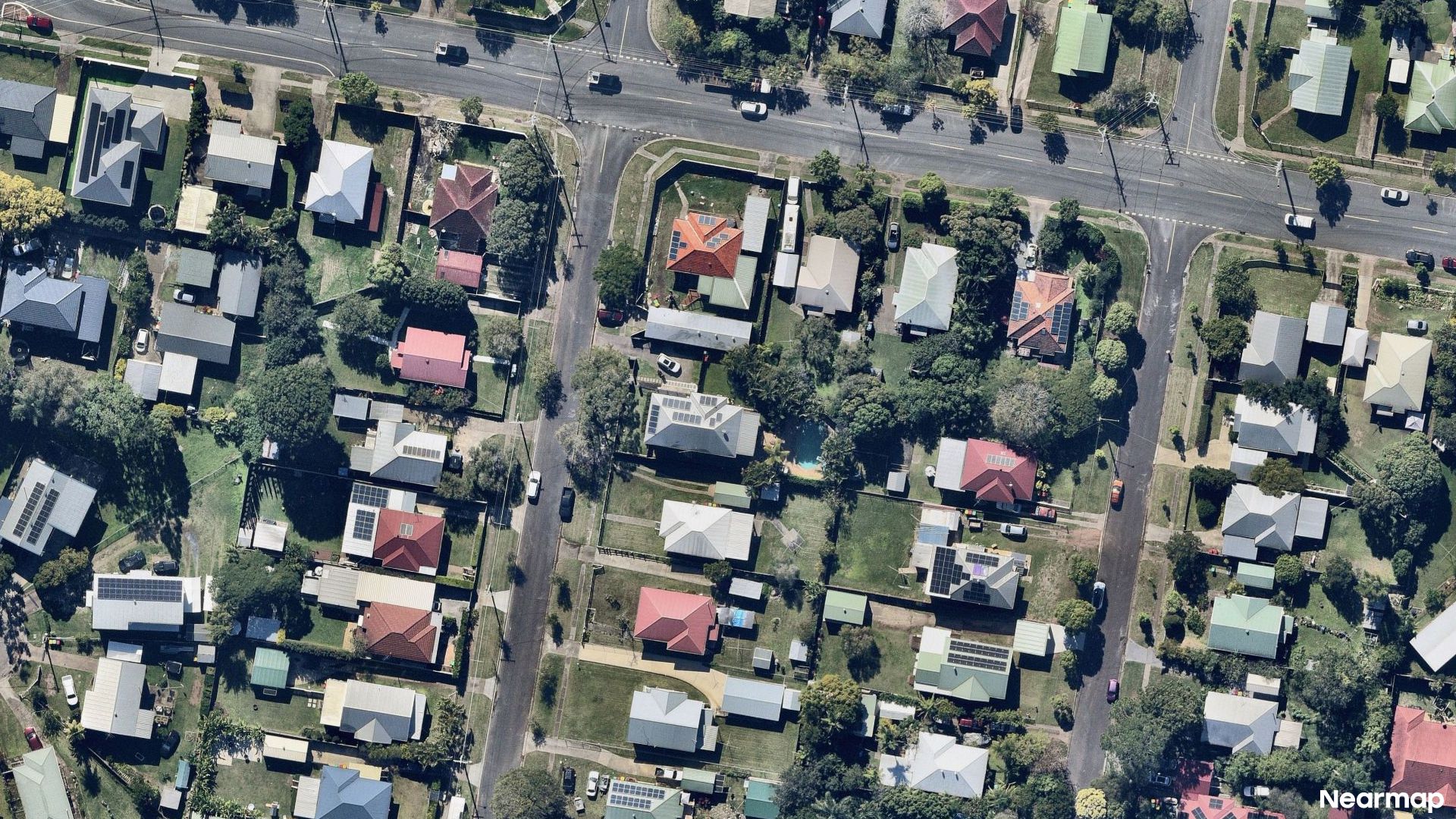 Vertical aerial view