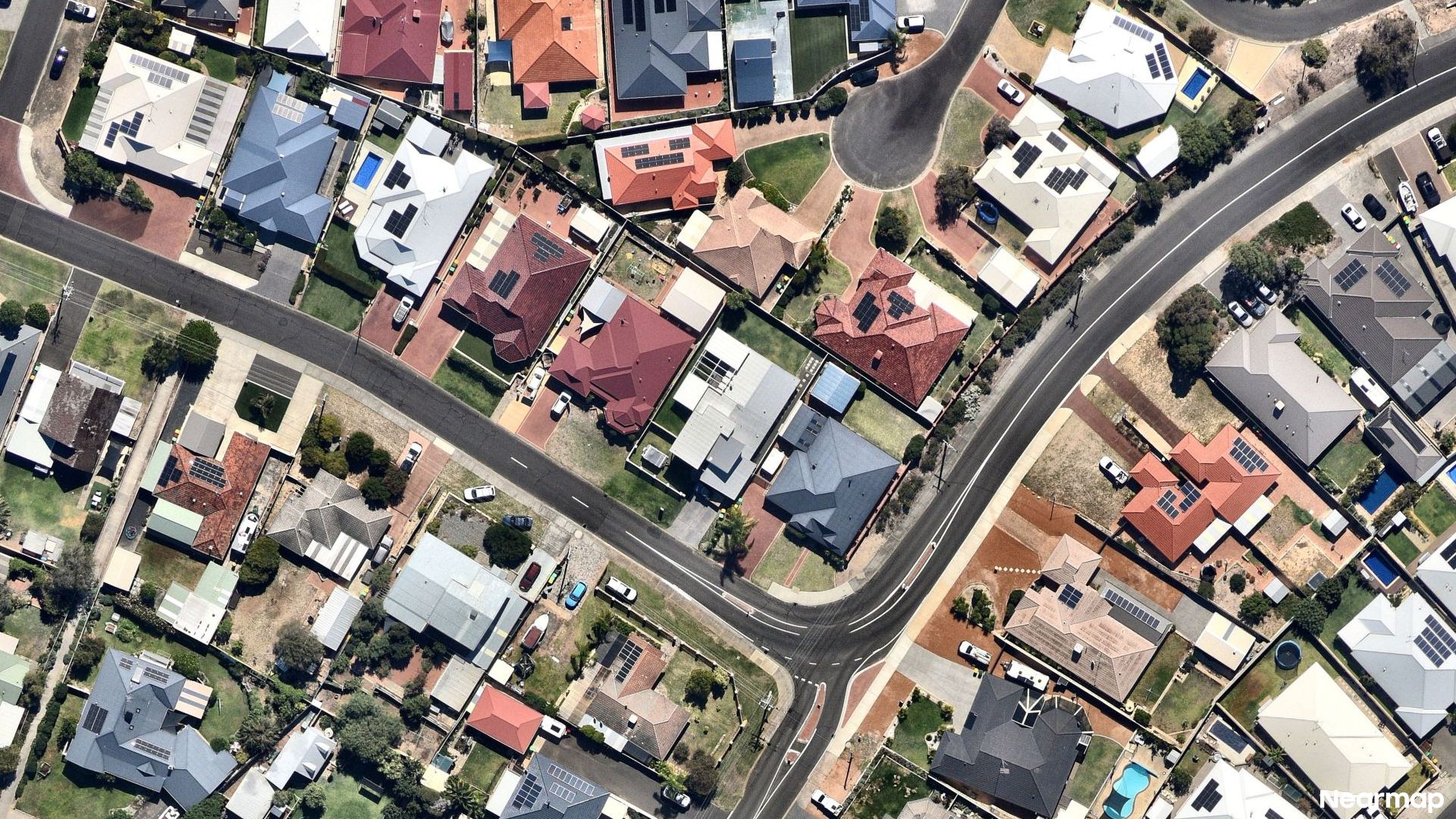 Vertical aerial view