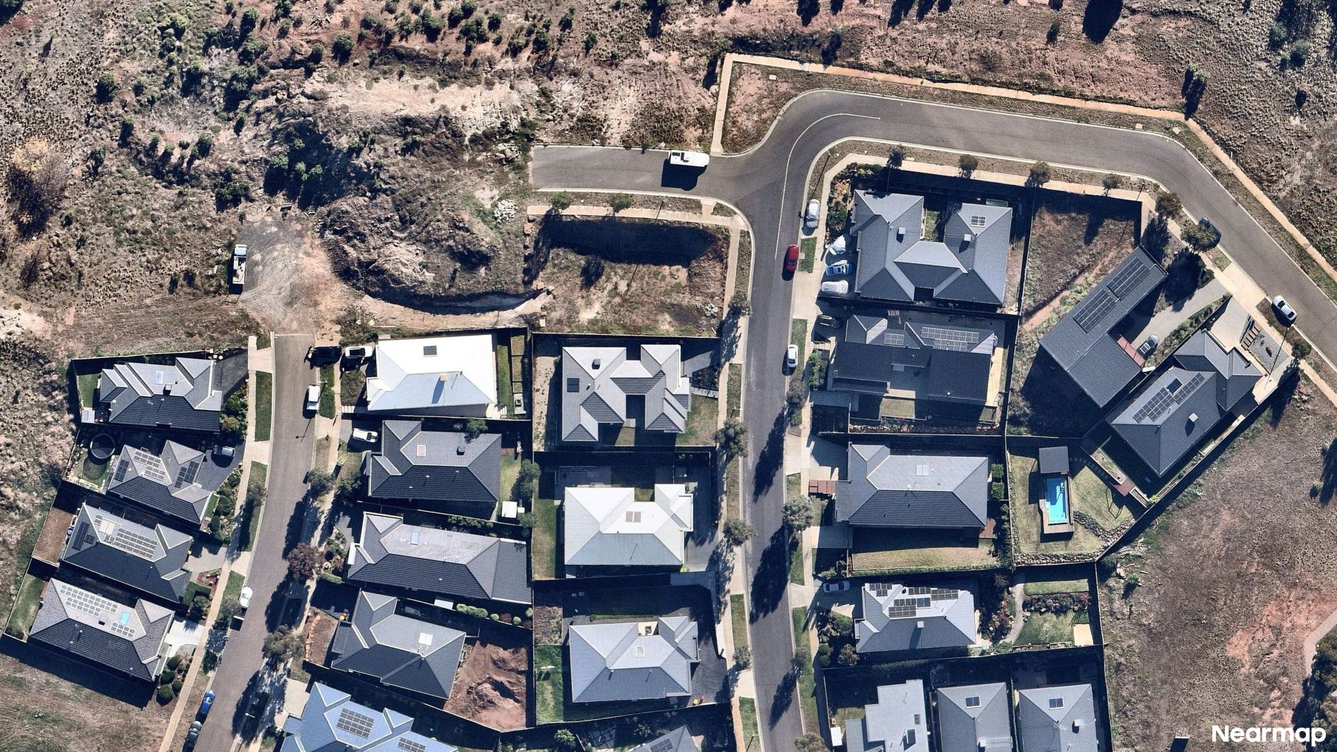 Vertical aerial view