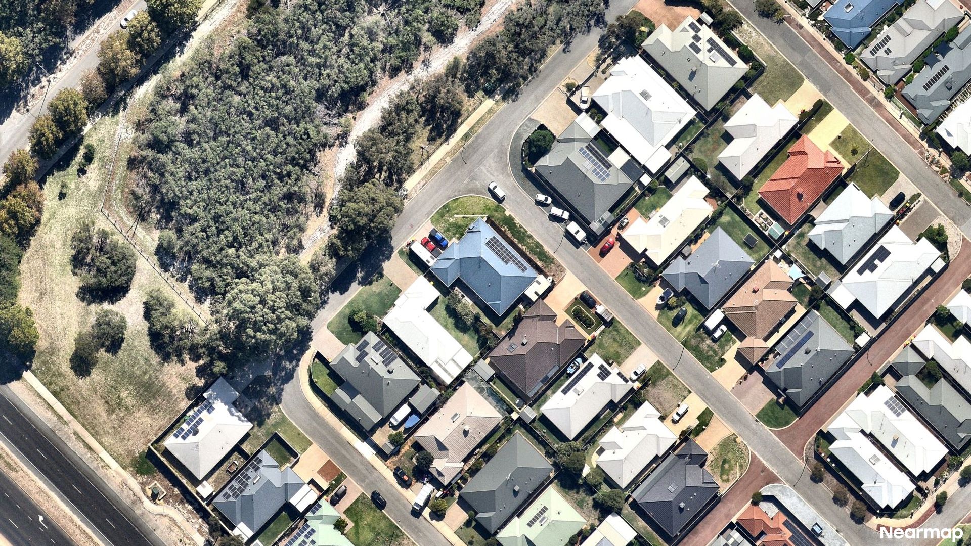 Vertical aerial view