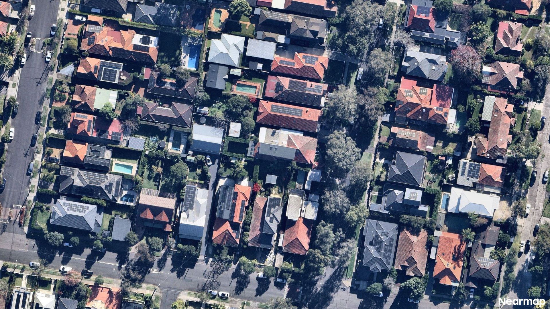 Vertical aerial view