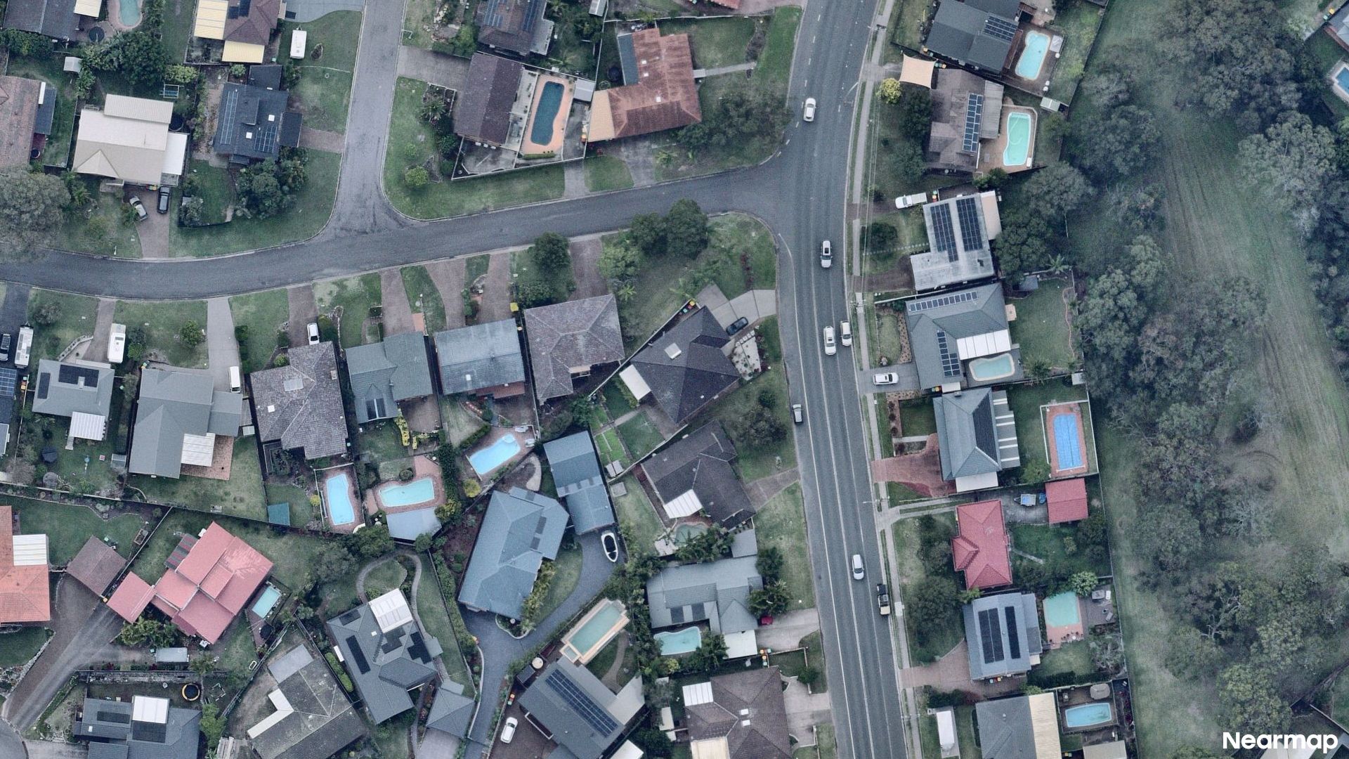 Vertical aerial view