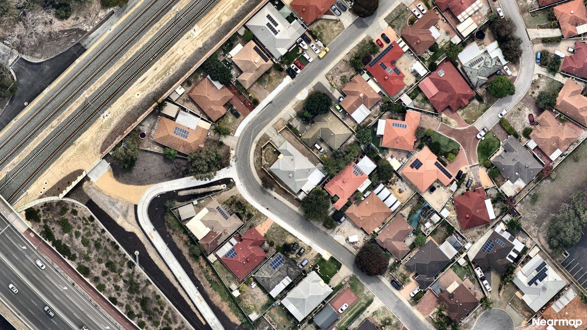 Vertical aerial view