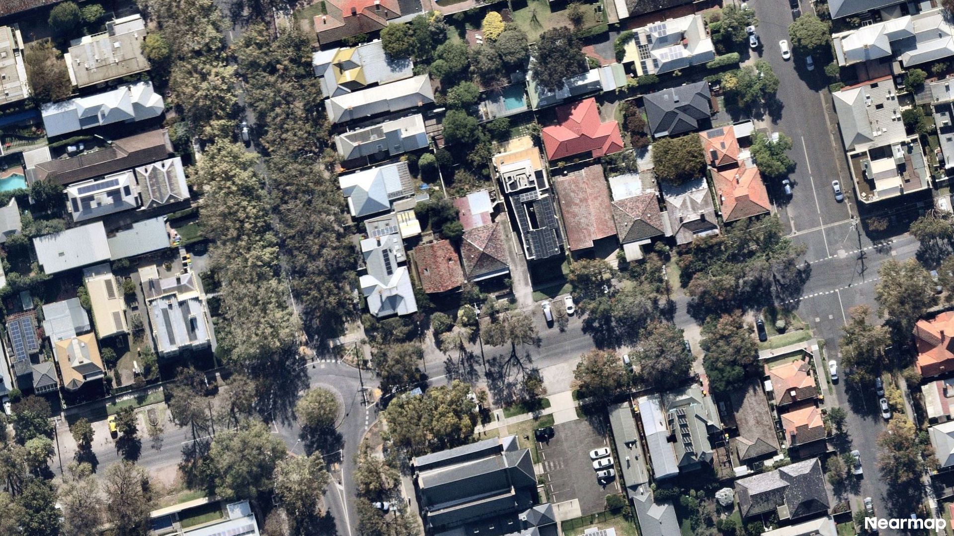 Vertical aerial view
