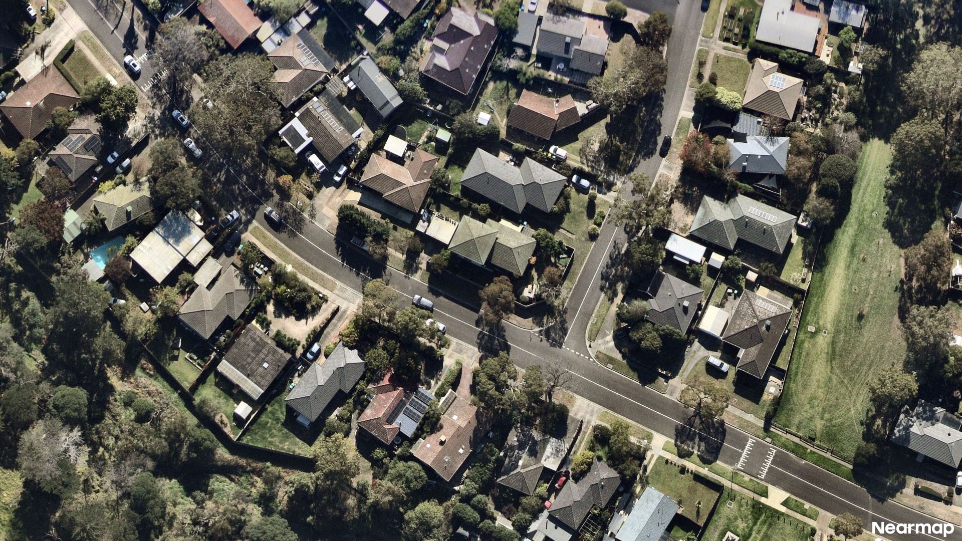 Vertical aerial view