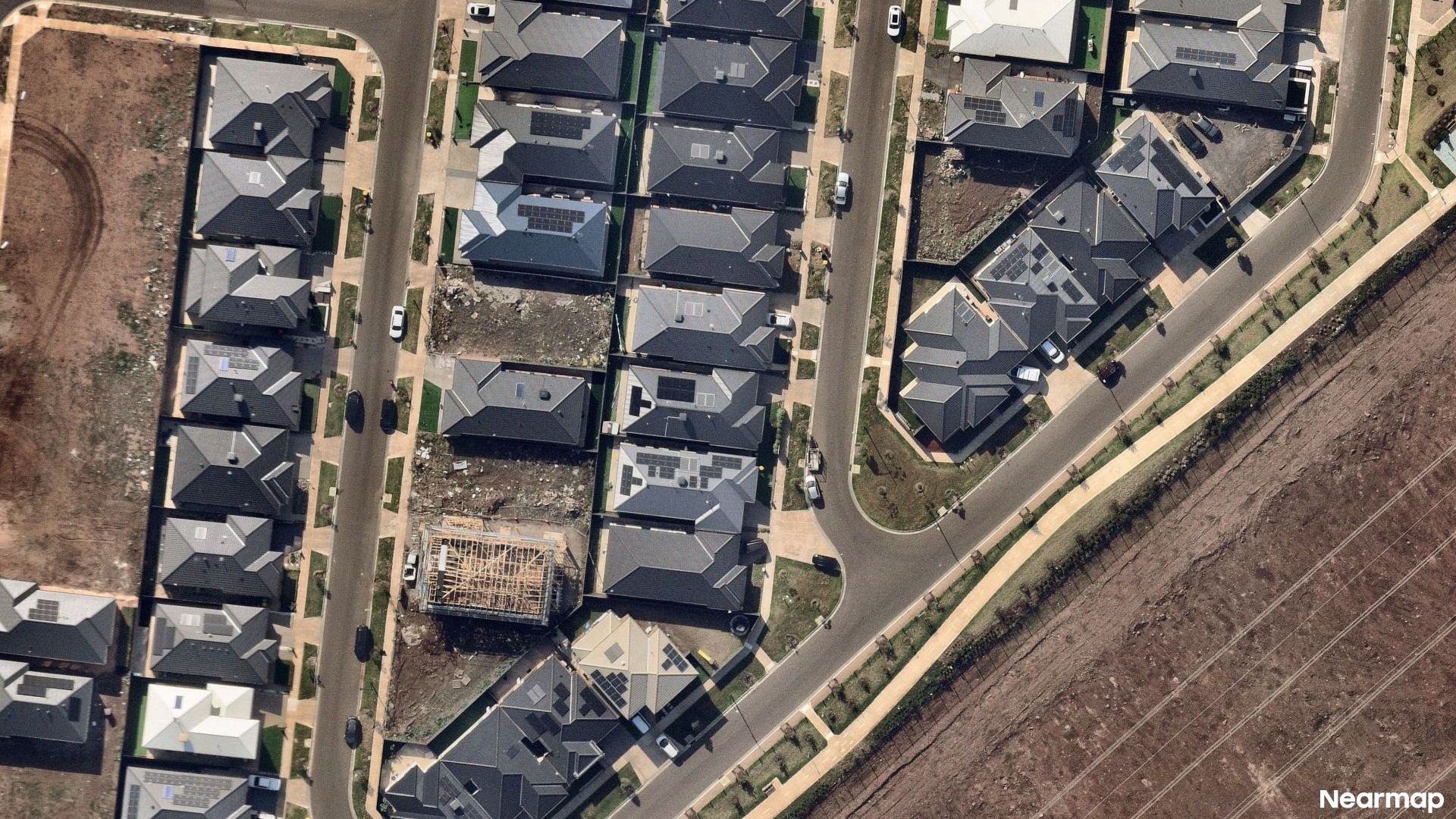 Vertical aerial view