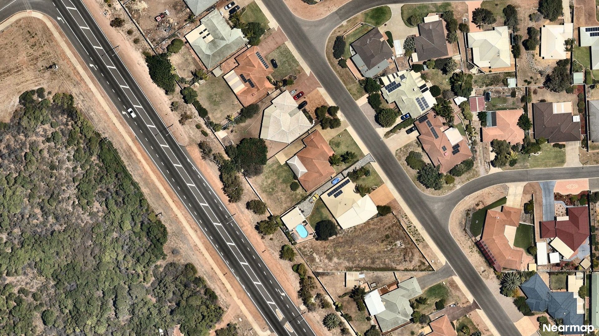 Vertical aerial view