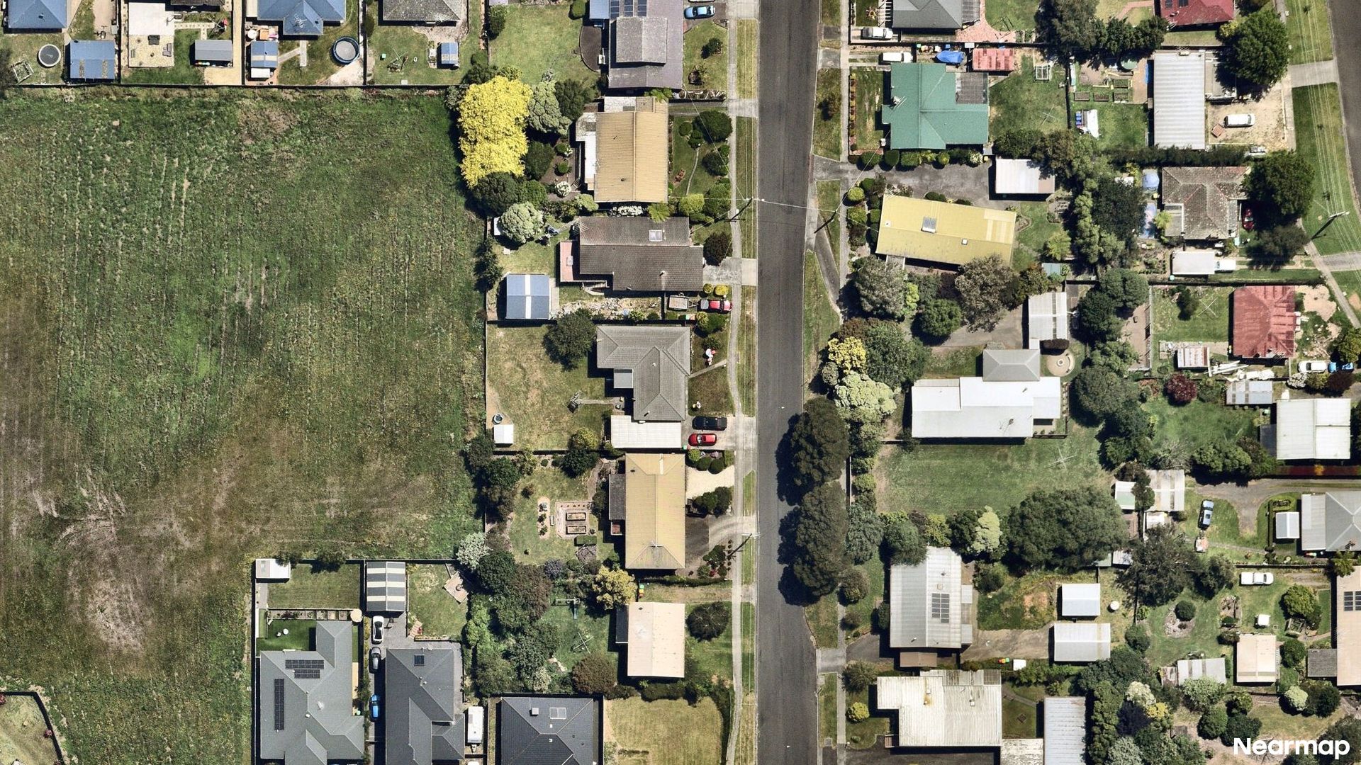 Vertical aerial view