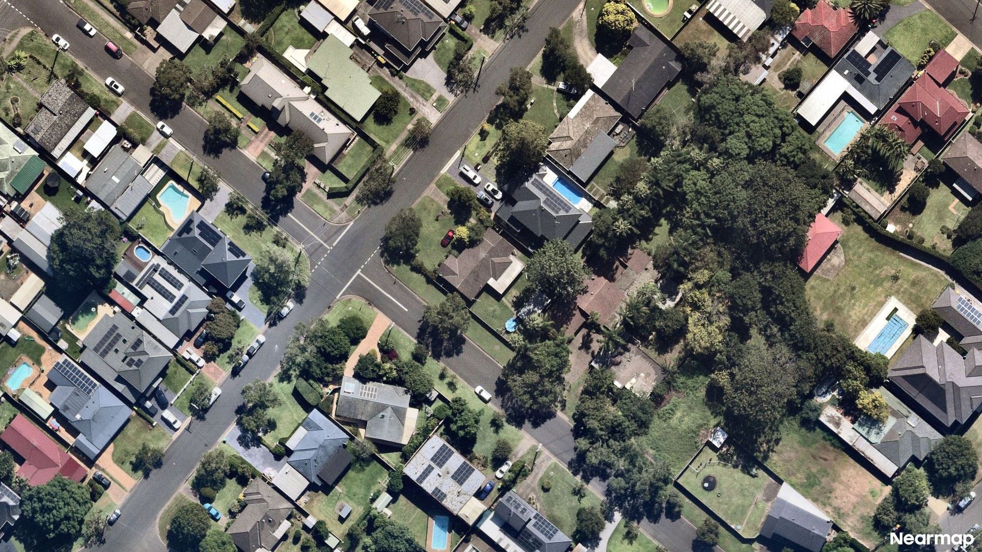 Vertical aerial view
