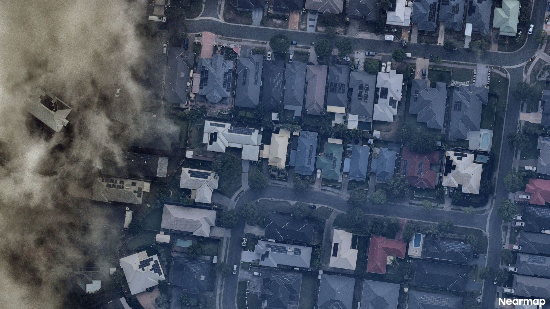 Vertical aerial view