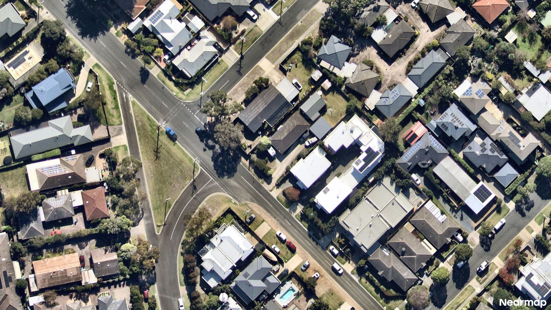 Vertical aerial view
