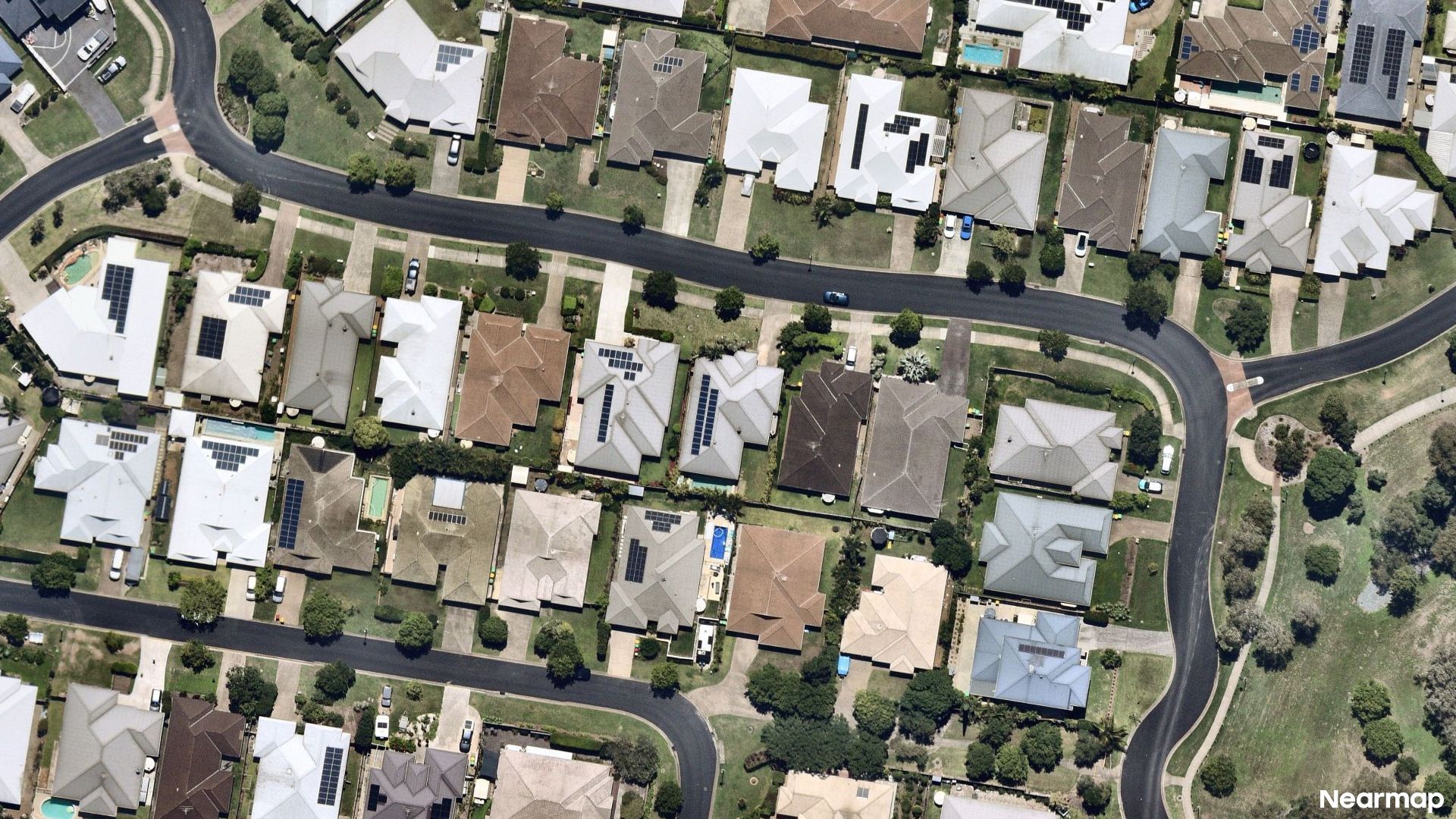 Vertical aerial view