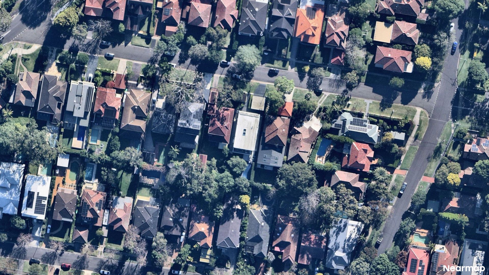 Vertical aerial view