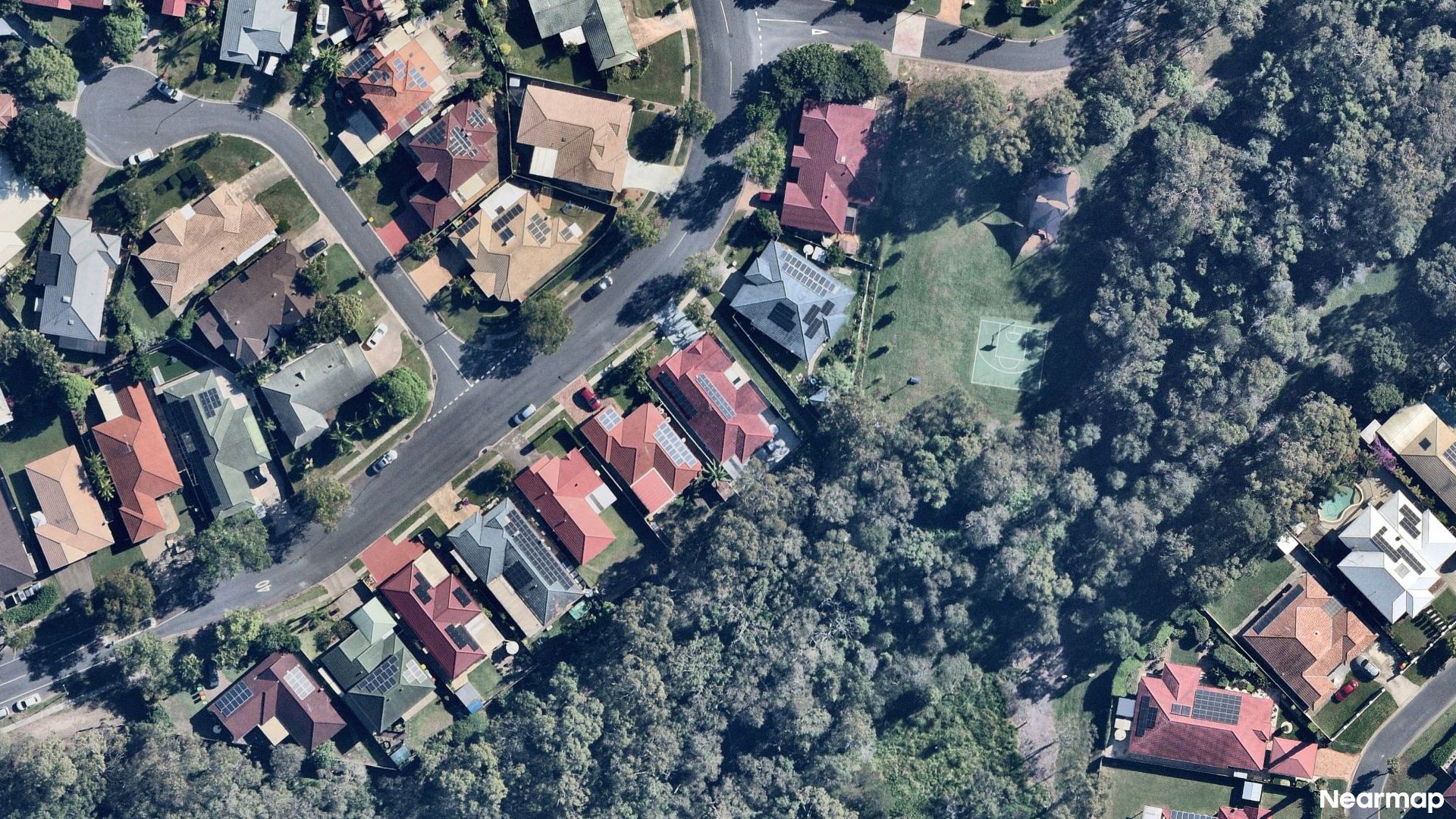 Vertical aerial view