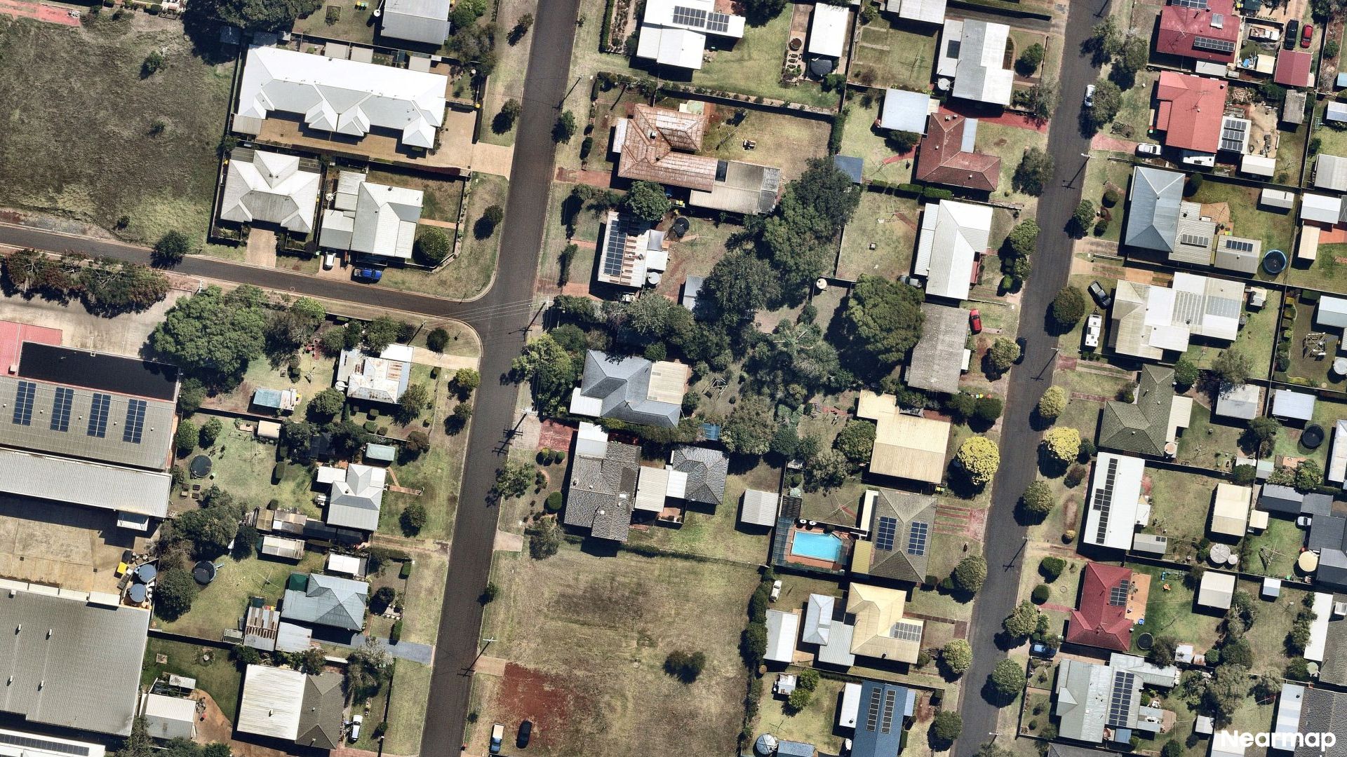 Vertical aerial view