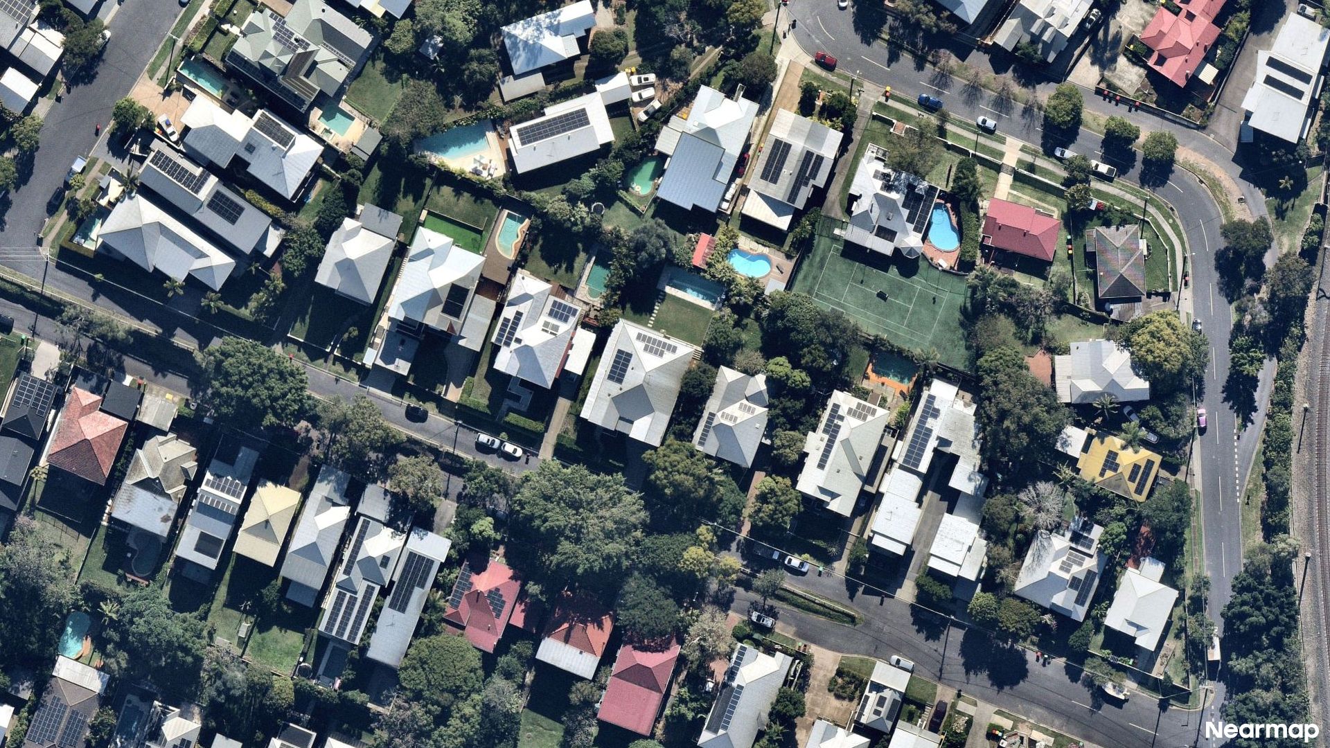 Vertical aerial view