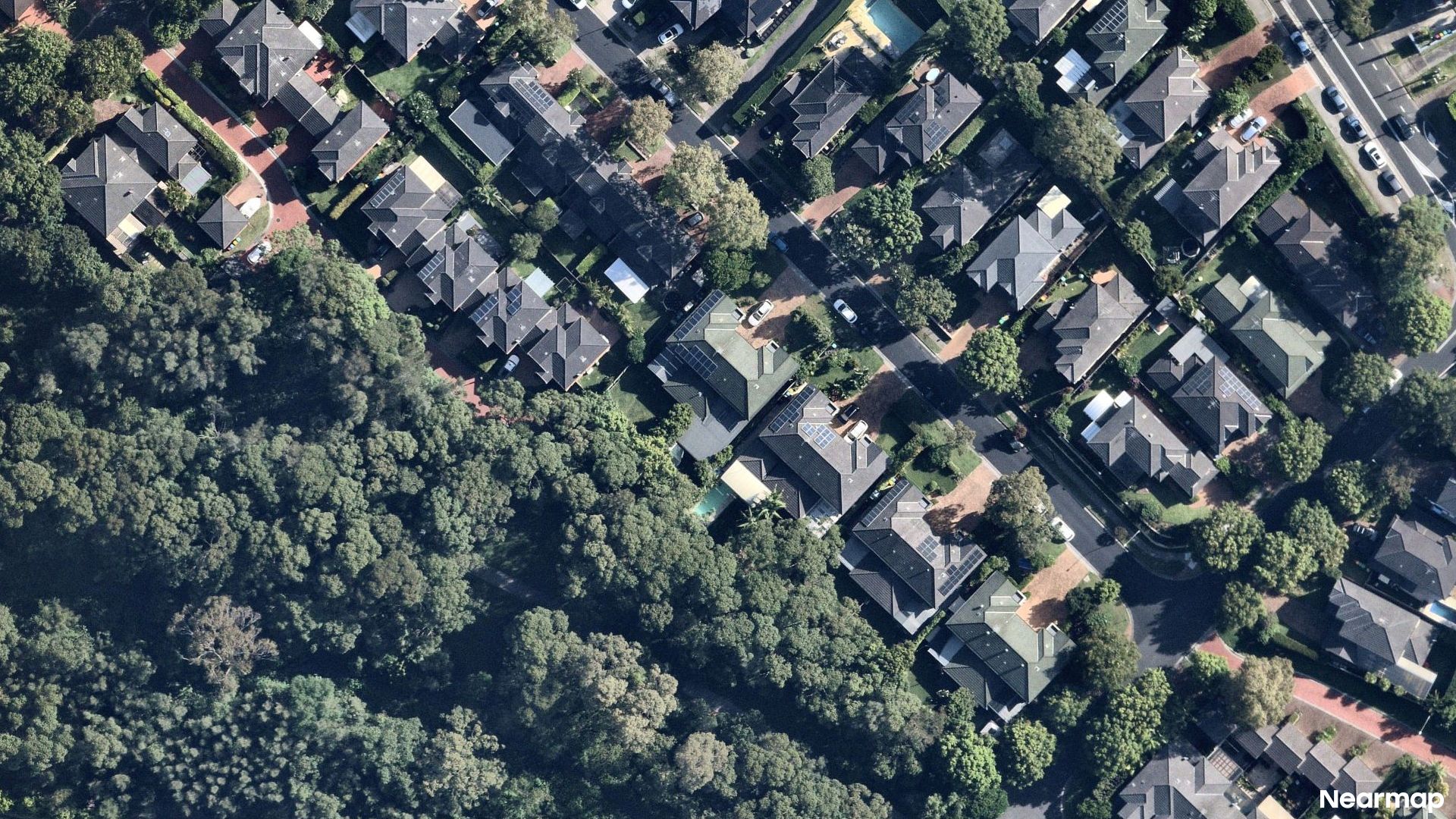 Vertical aerial view