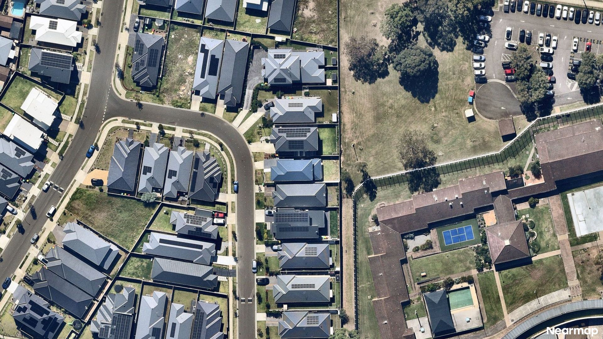 Vertical aerial view