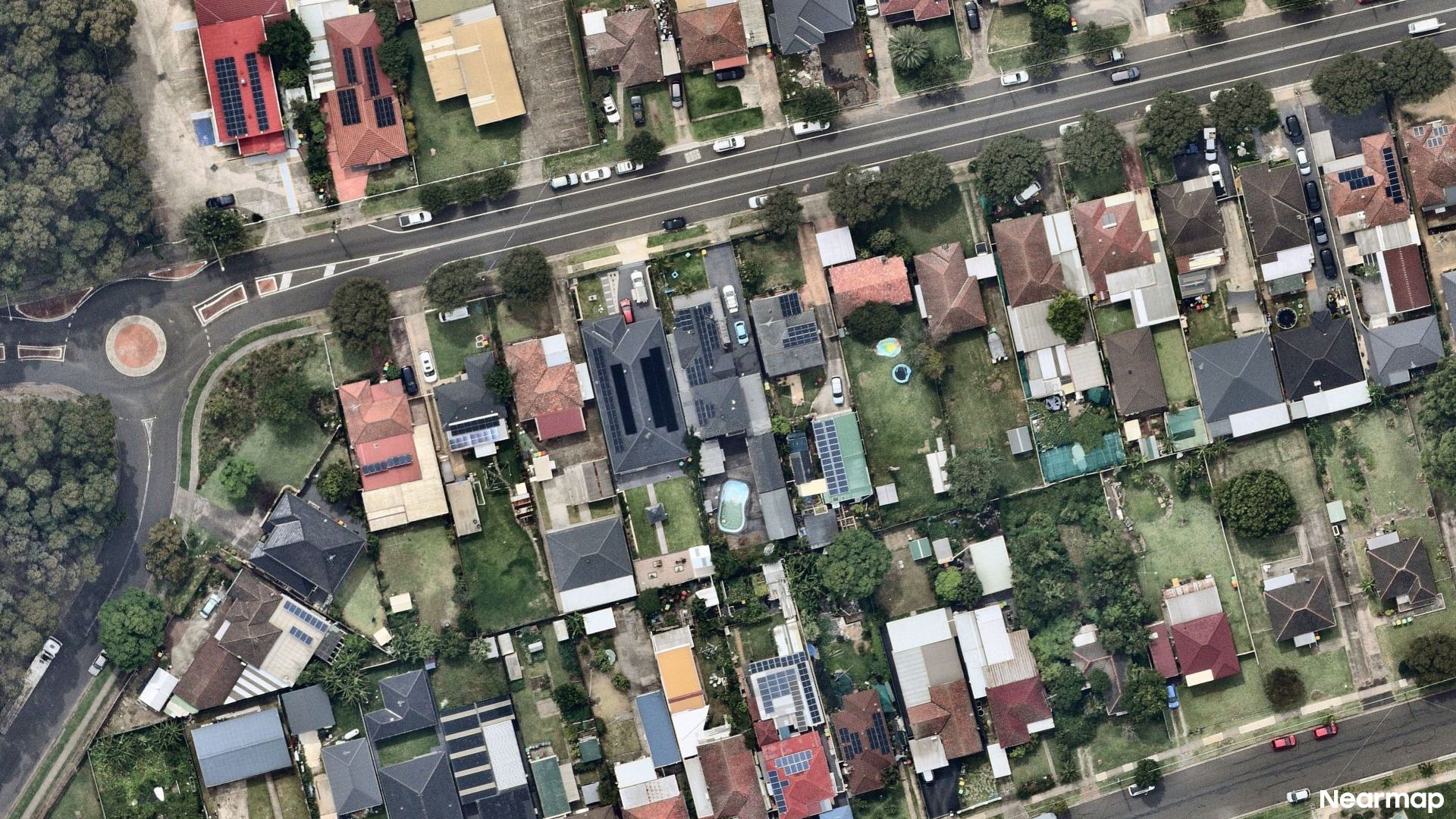 Vertical aerial view