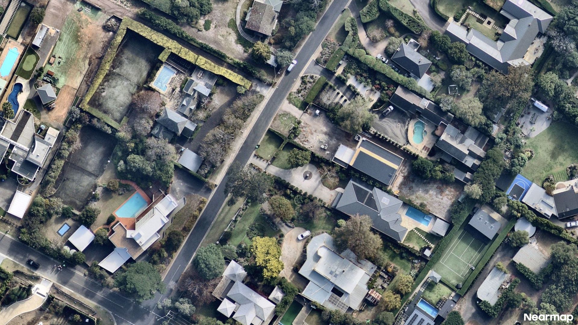Vertical aerial view