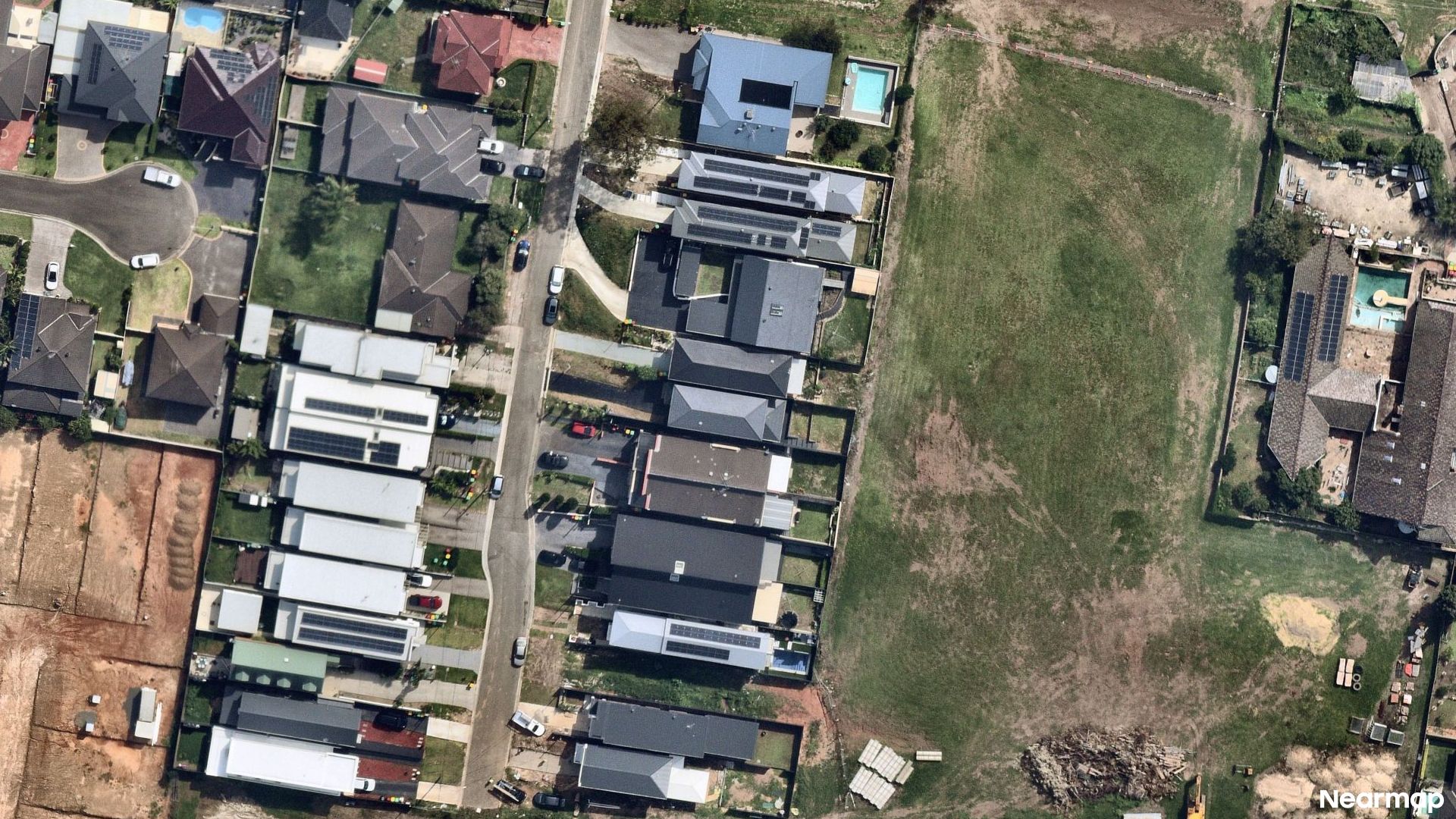 Vertical aerial view