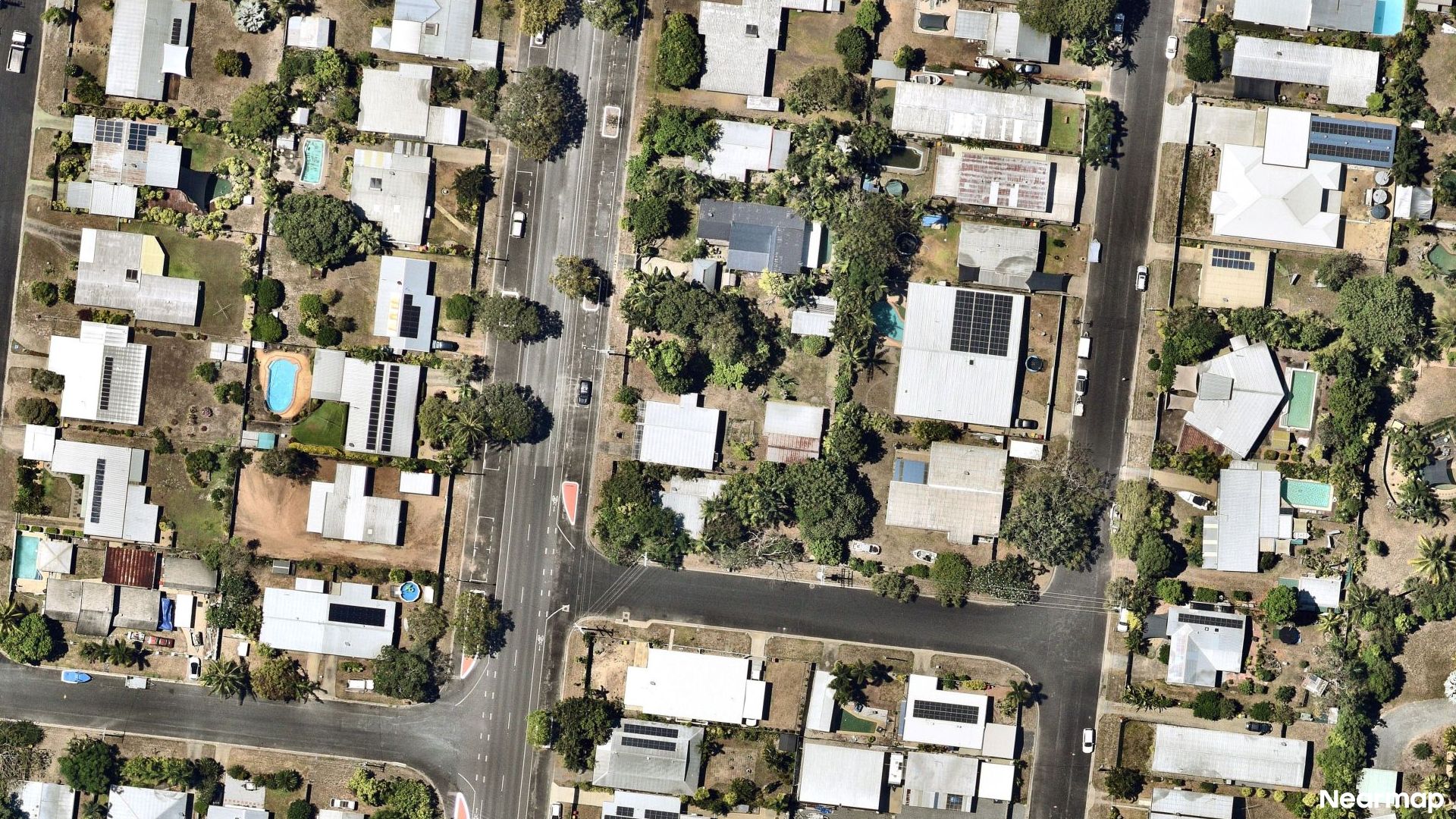Vertical aerial view