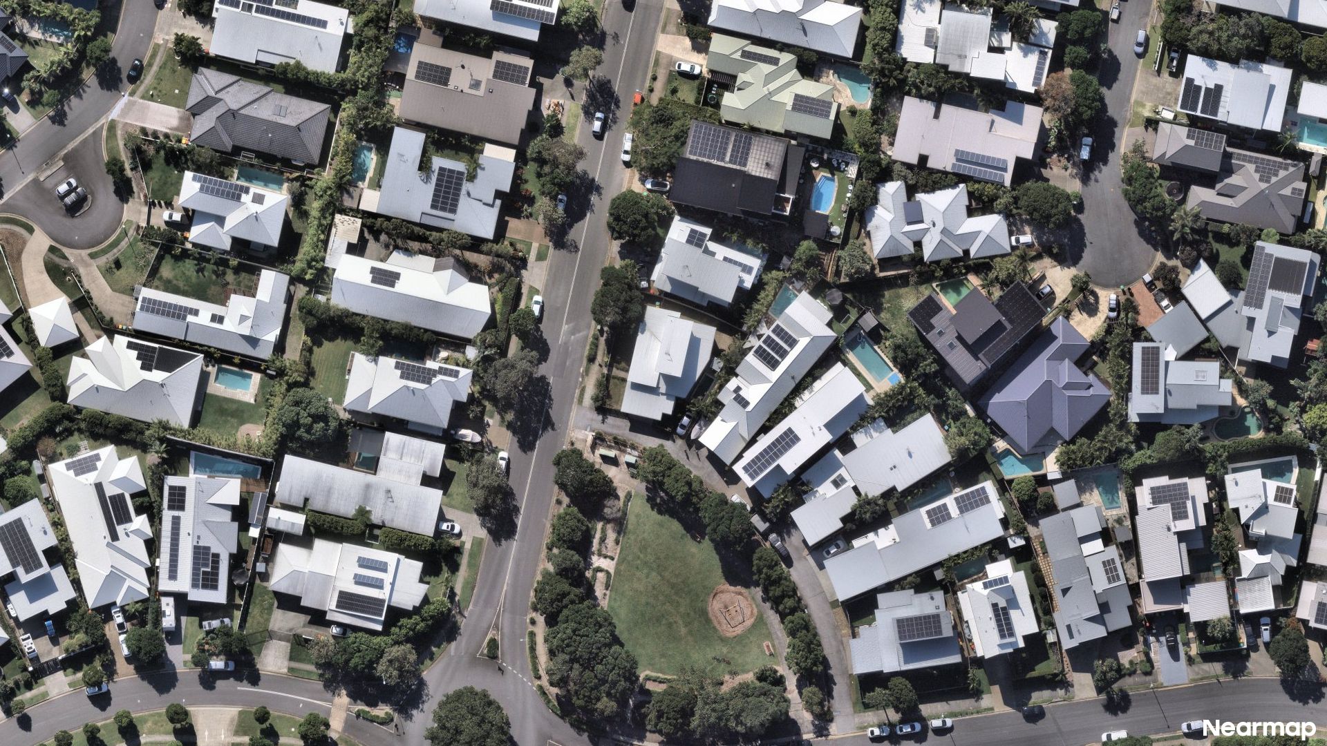 Vertical aerial view