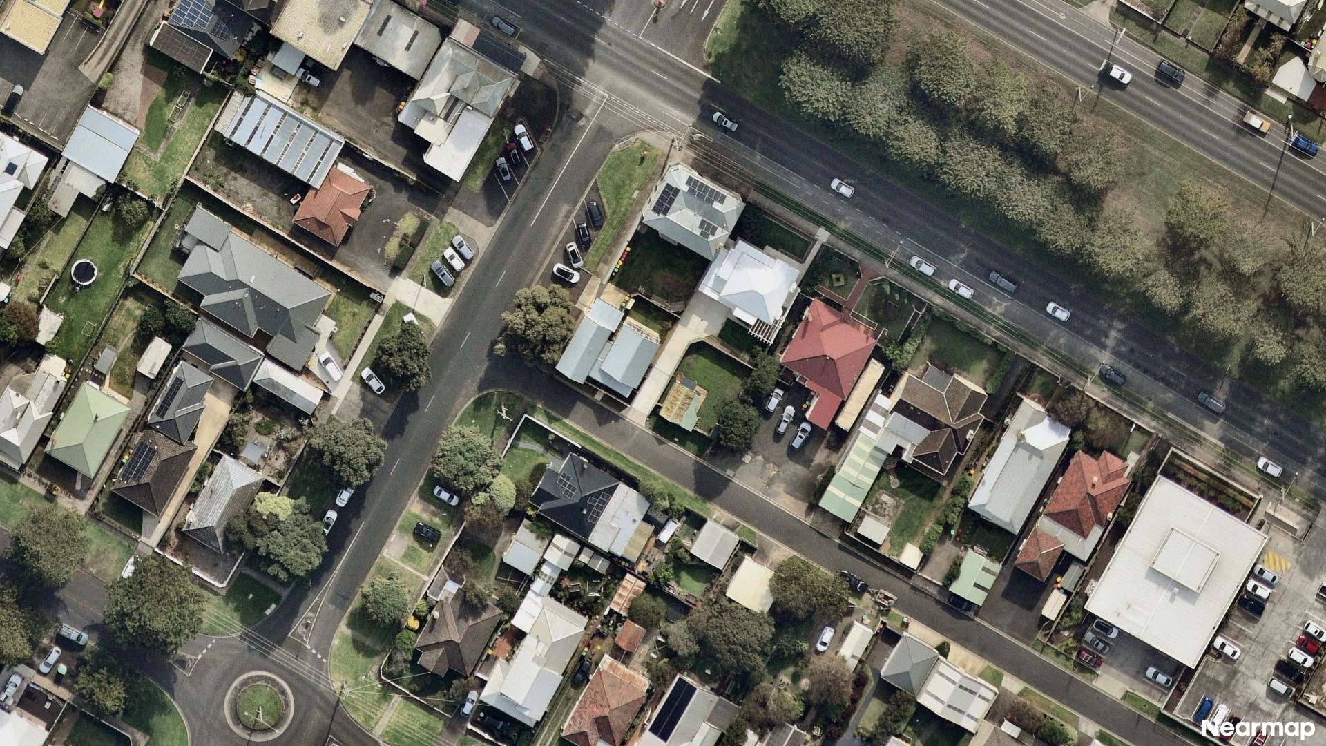 Vertical aerial view