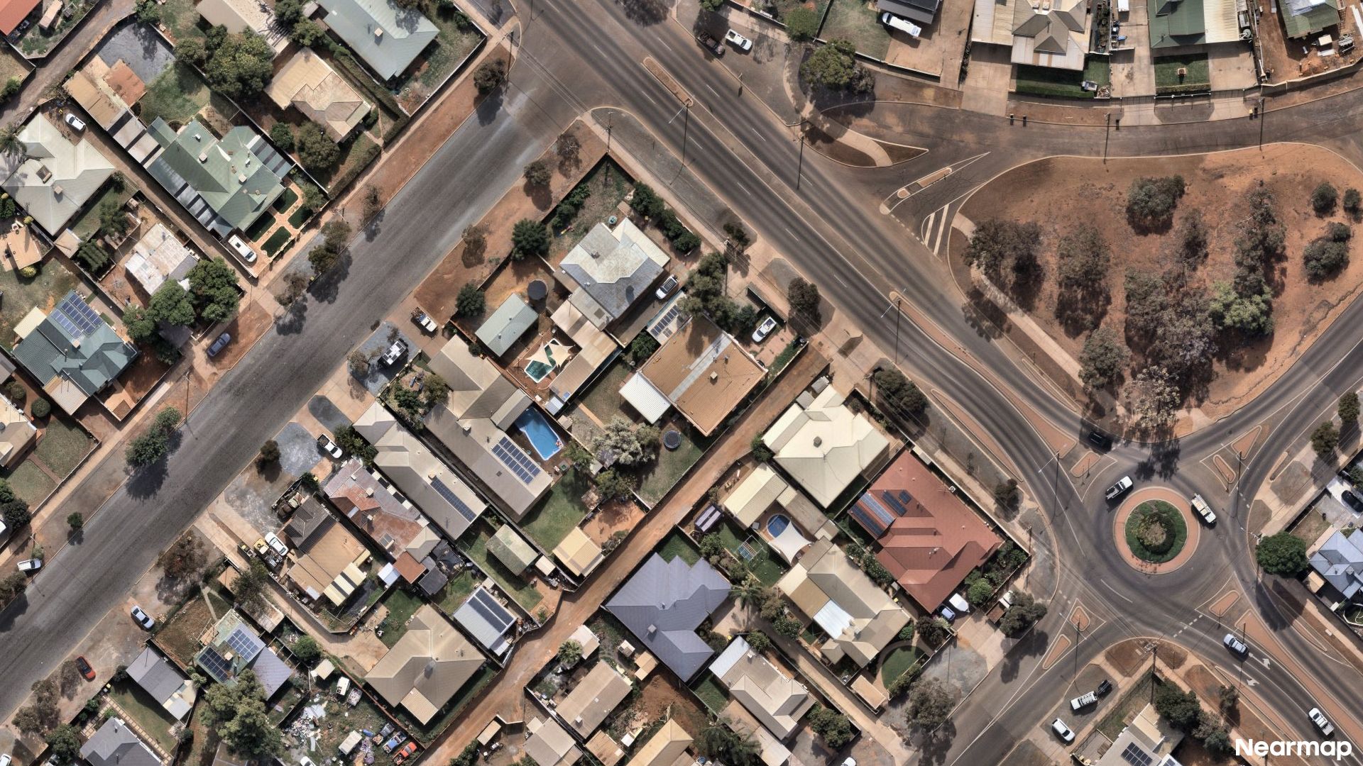 Vertical aerial view