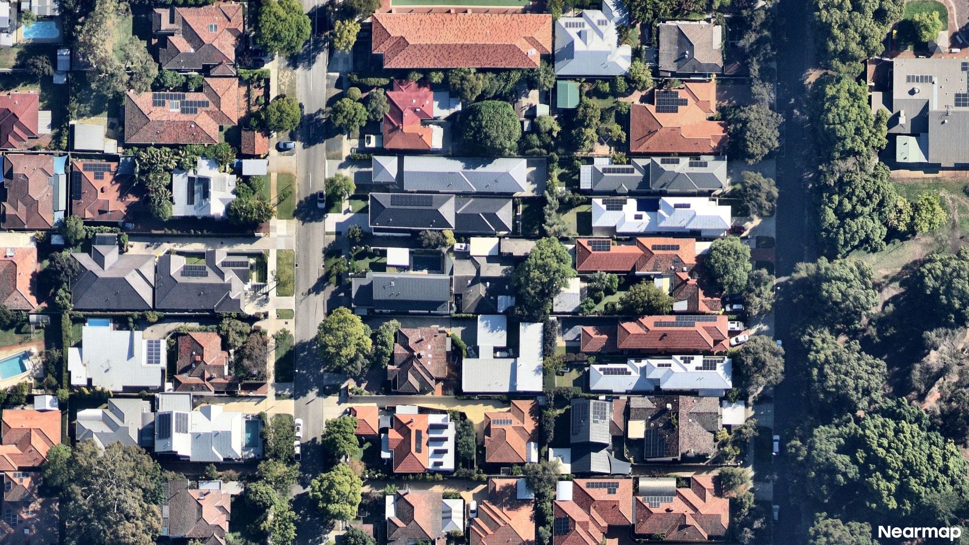 Vertical aerial view