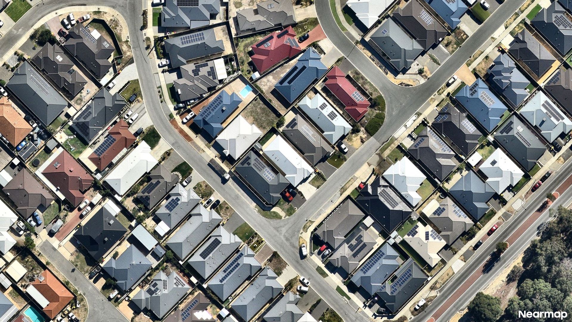 Vertical aerial view