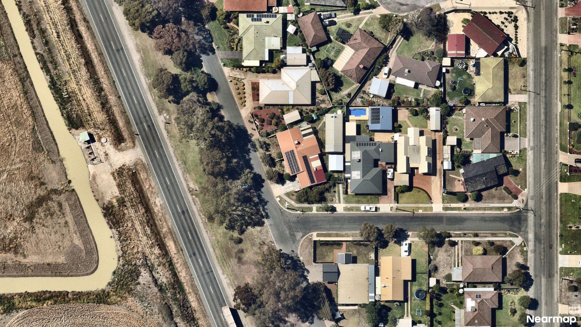 Vertical aerial view