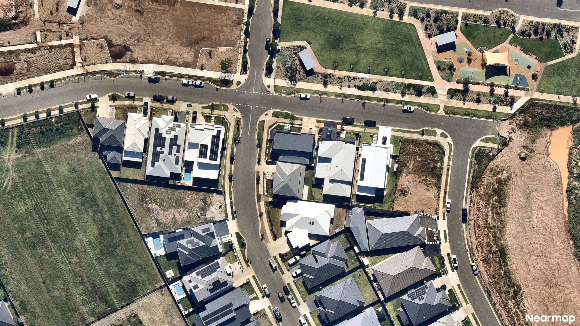 Vertical aerial view