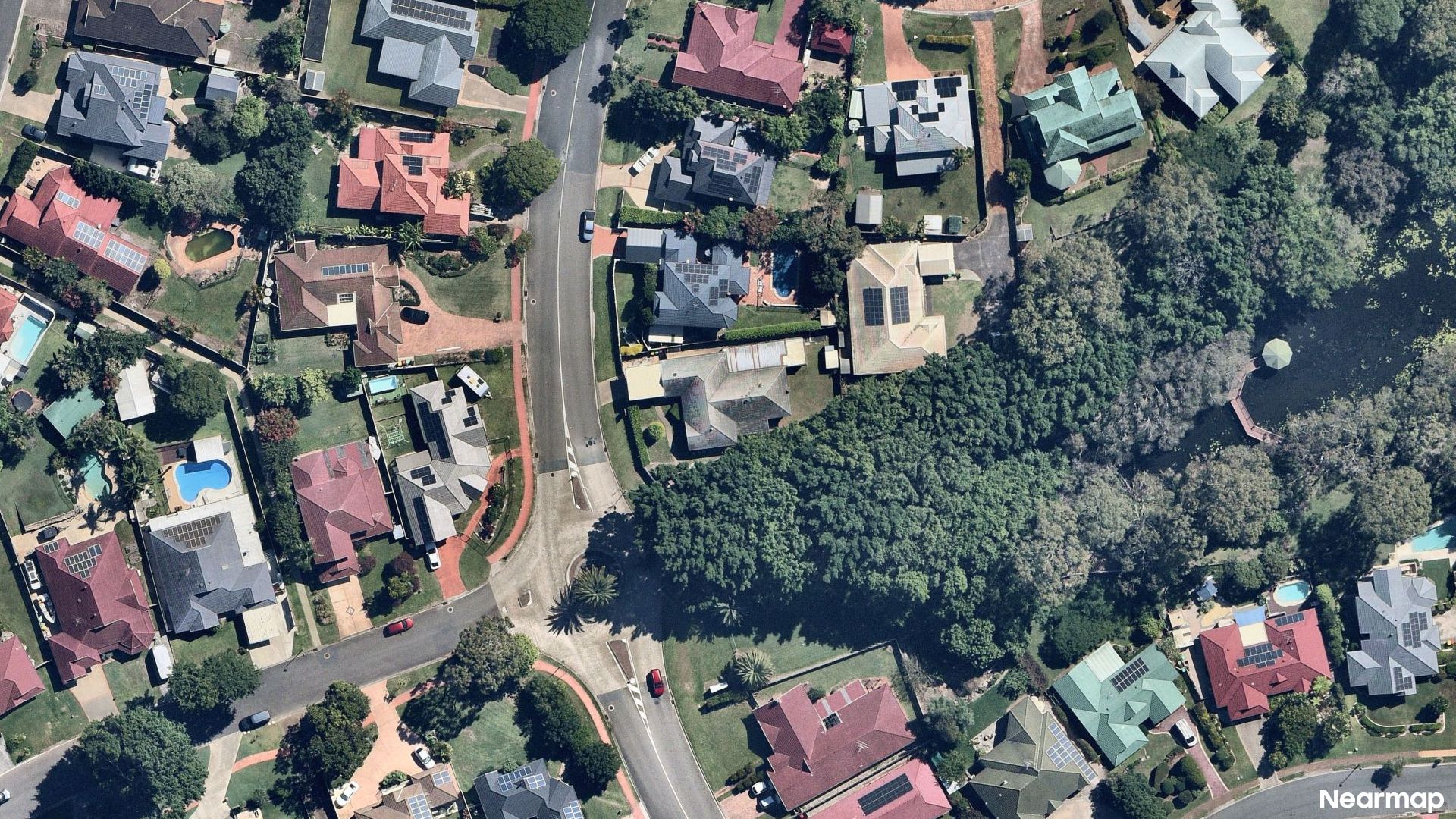 Vertical aerial view