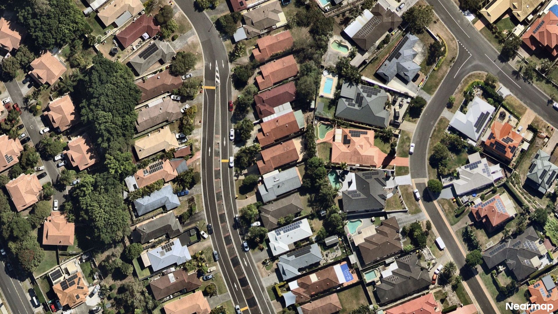 Vertical aerial view