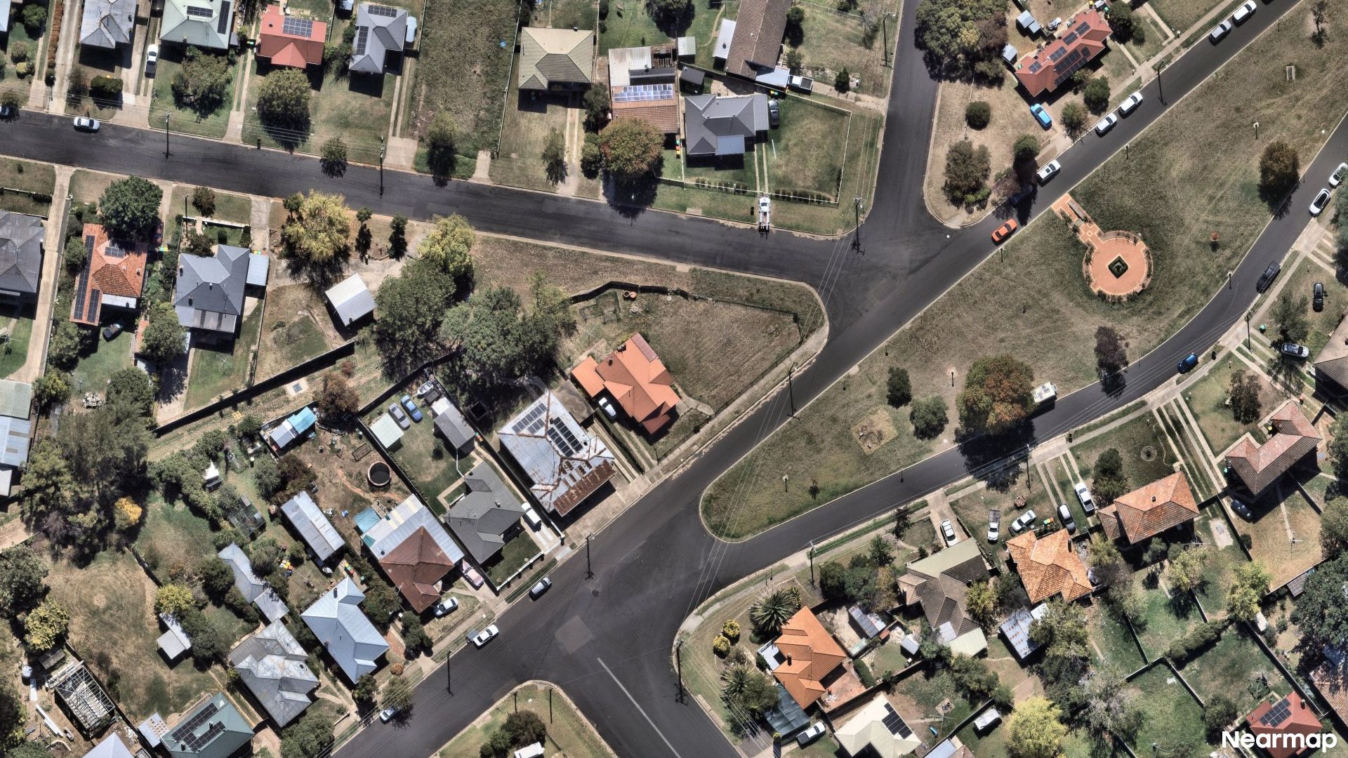 Vertical aerial view
