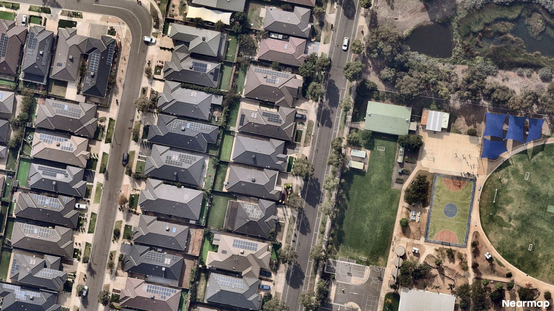Vertical aerial view