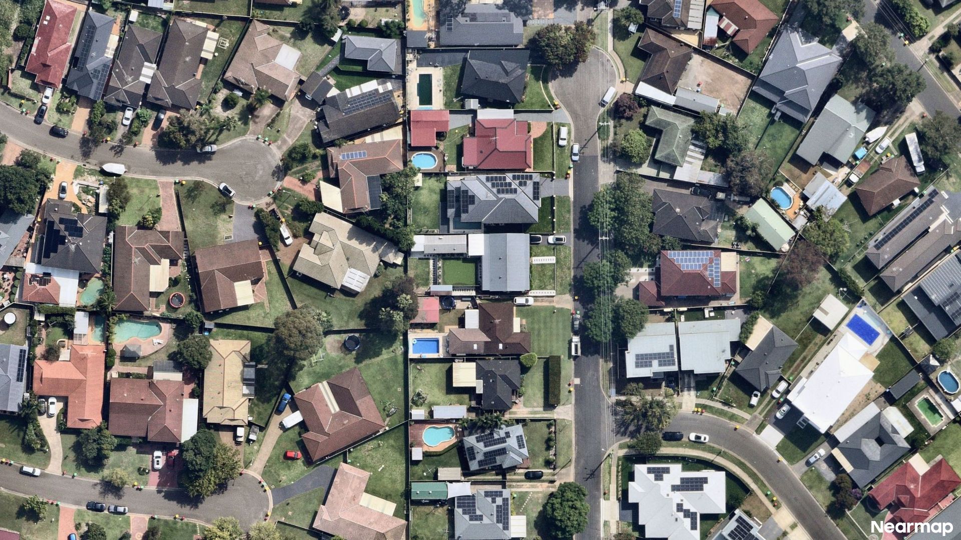 Vertical aerial view