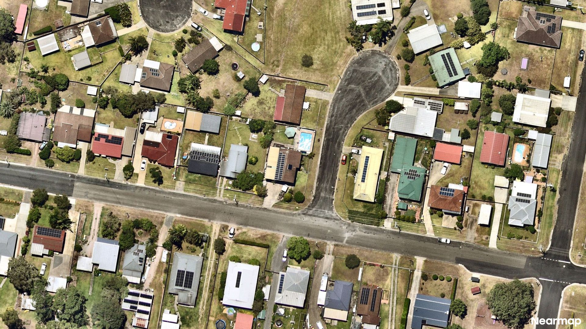 Vertical aerial view