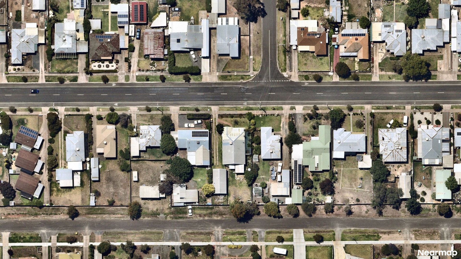 Vertical aerial view