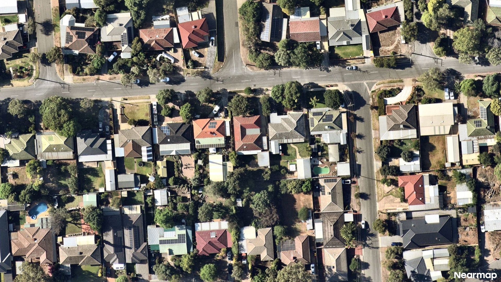 Vertical aerial view