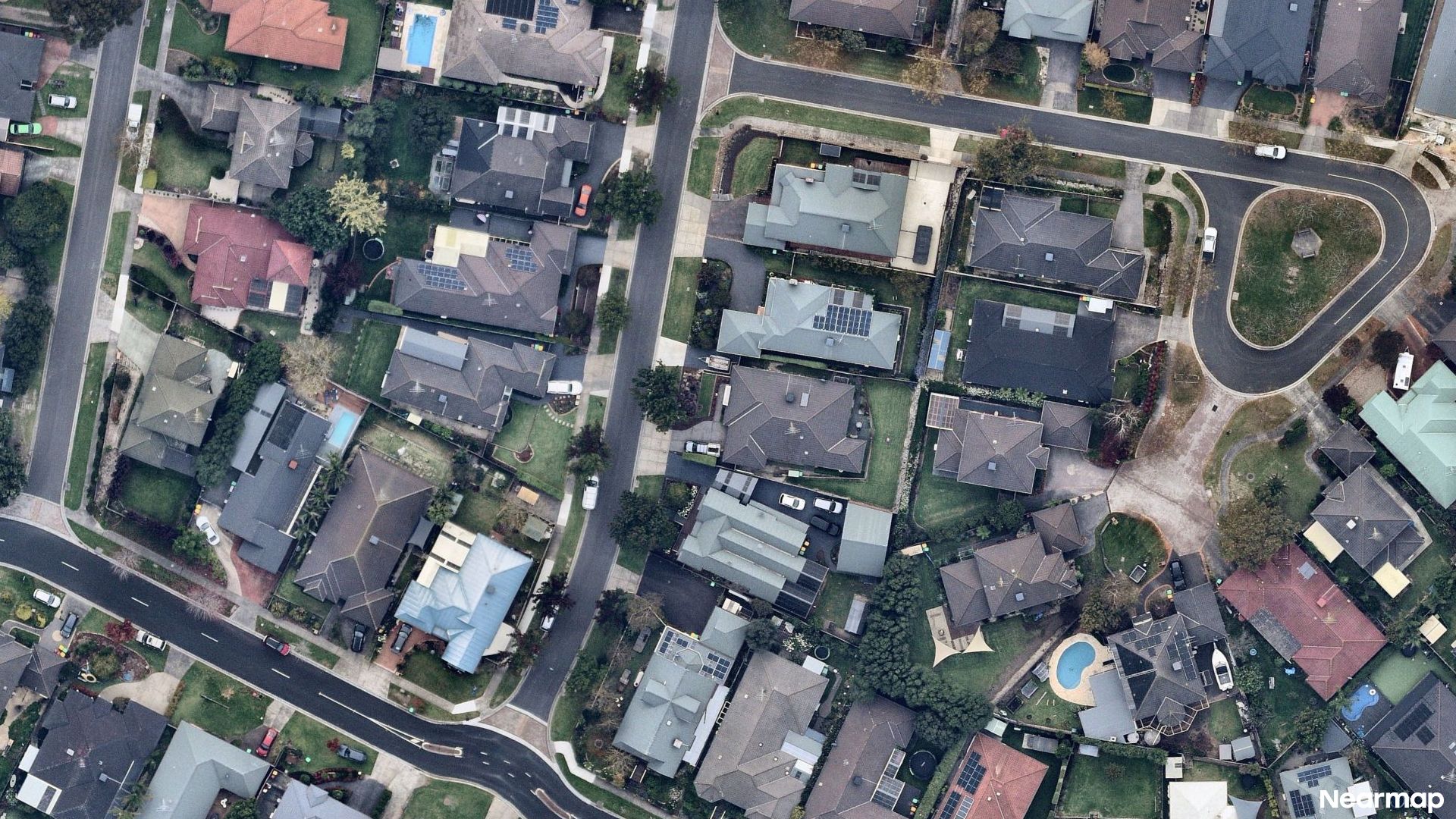 Vertical aerial view