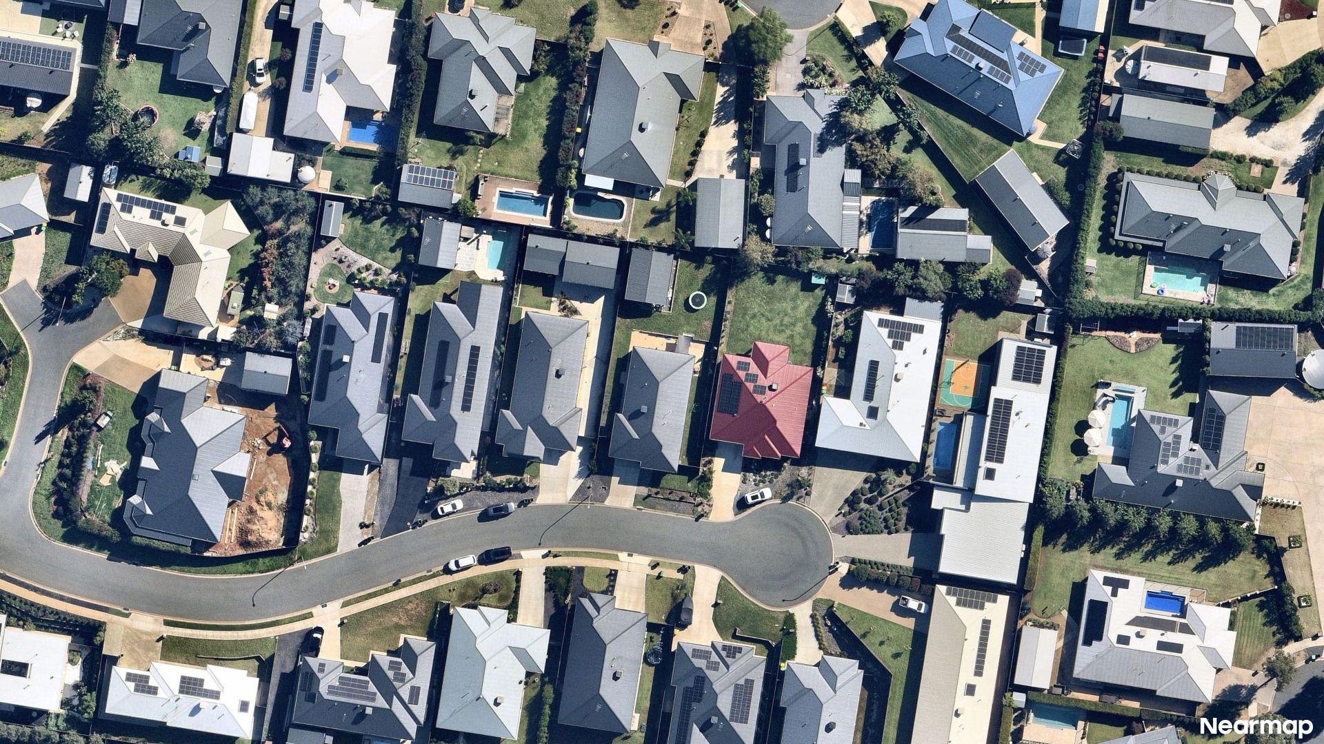Vertical aerial view
