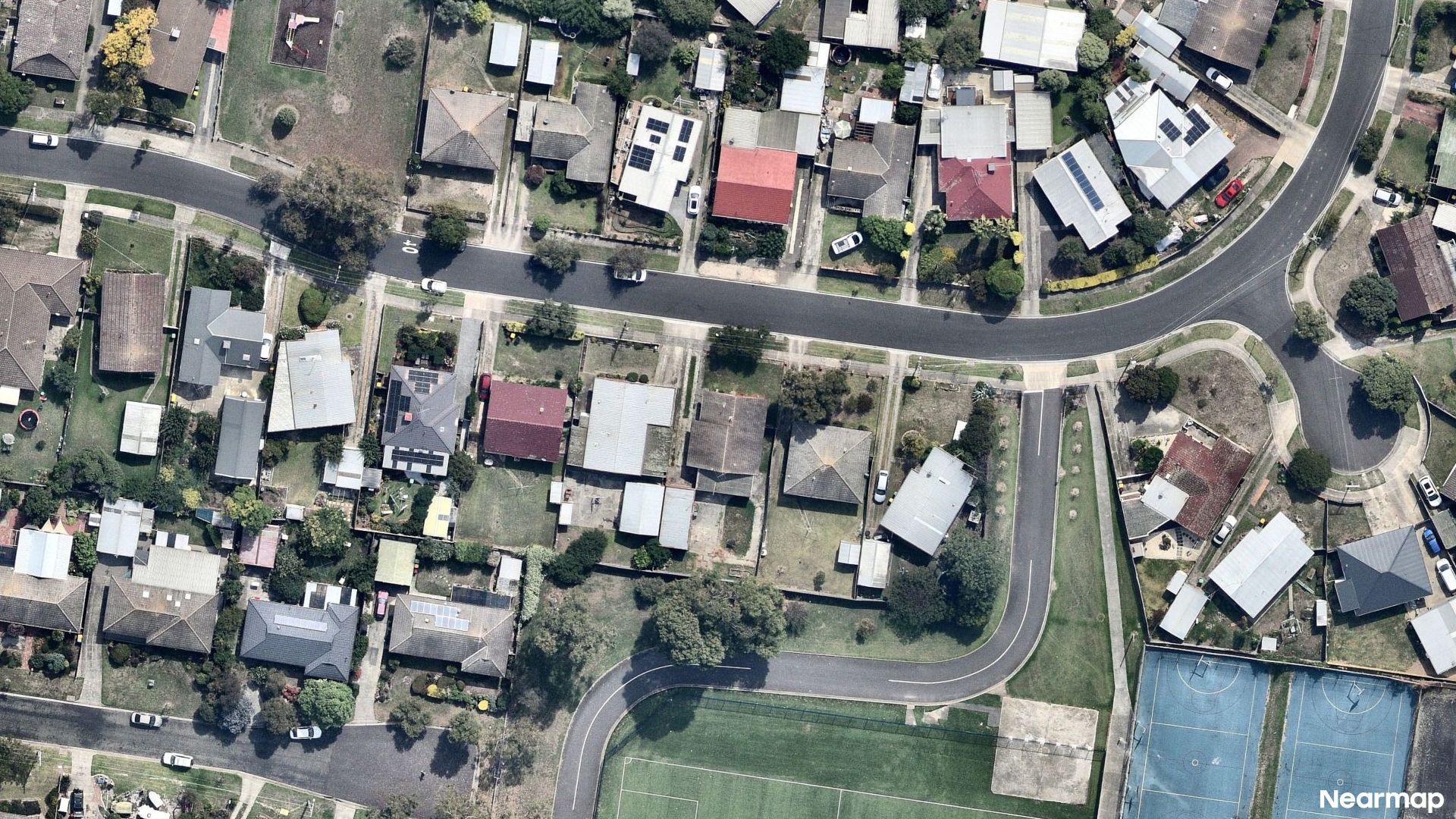 Vertical aerial view
