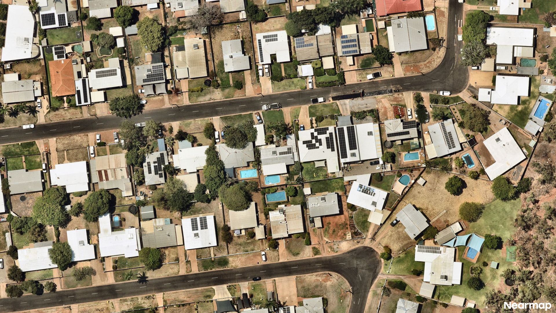 Vertical aerial view
